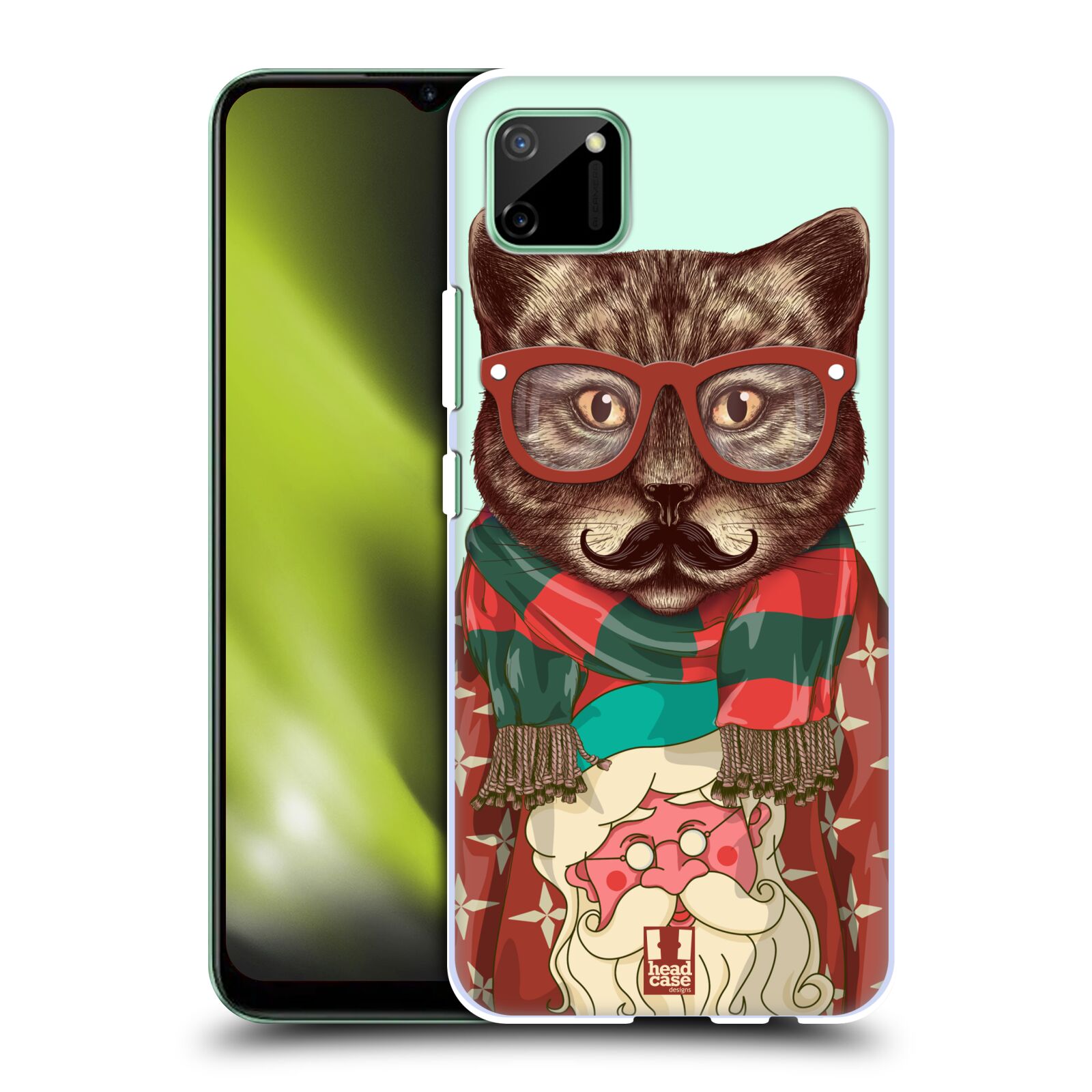 Plastové pouzdro na mobil Realme C11 - Head Case - HIPSTR SVETR KOČKA