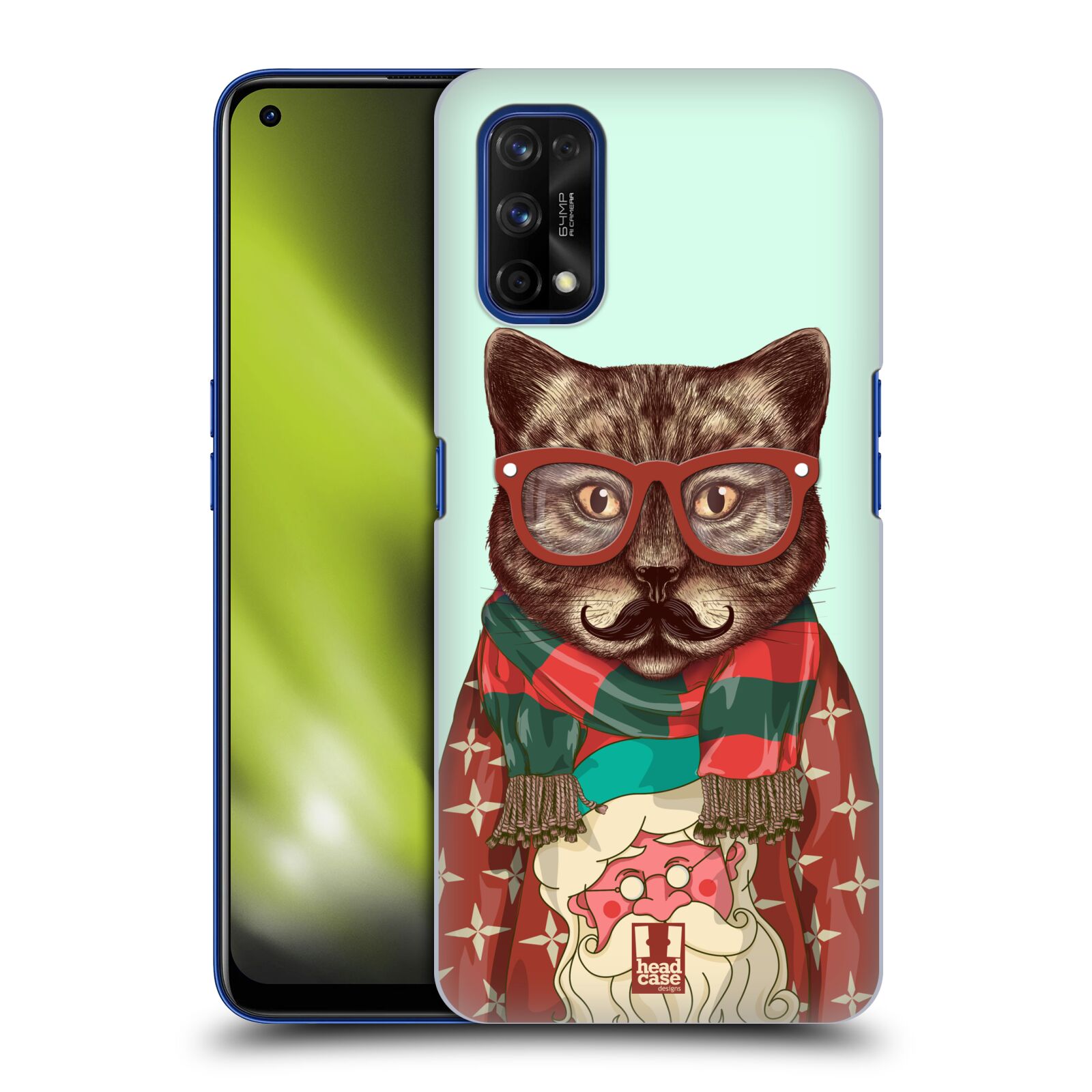 Plastové pouzdro na mobil Realme 7 Pro - Head Case - HIPSTR SVETR KOČKA