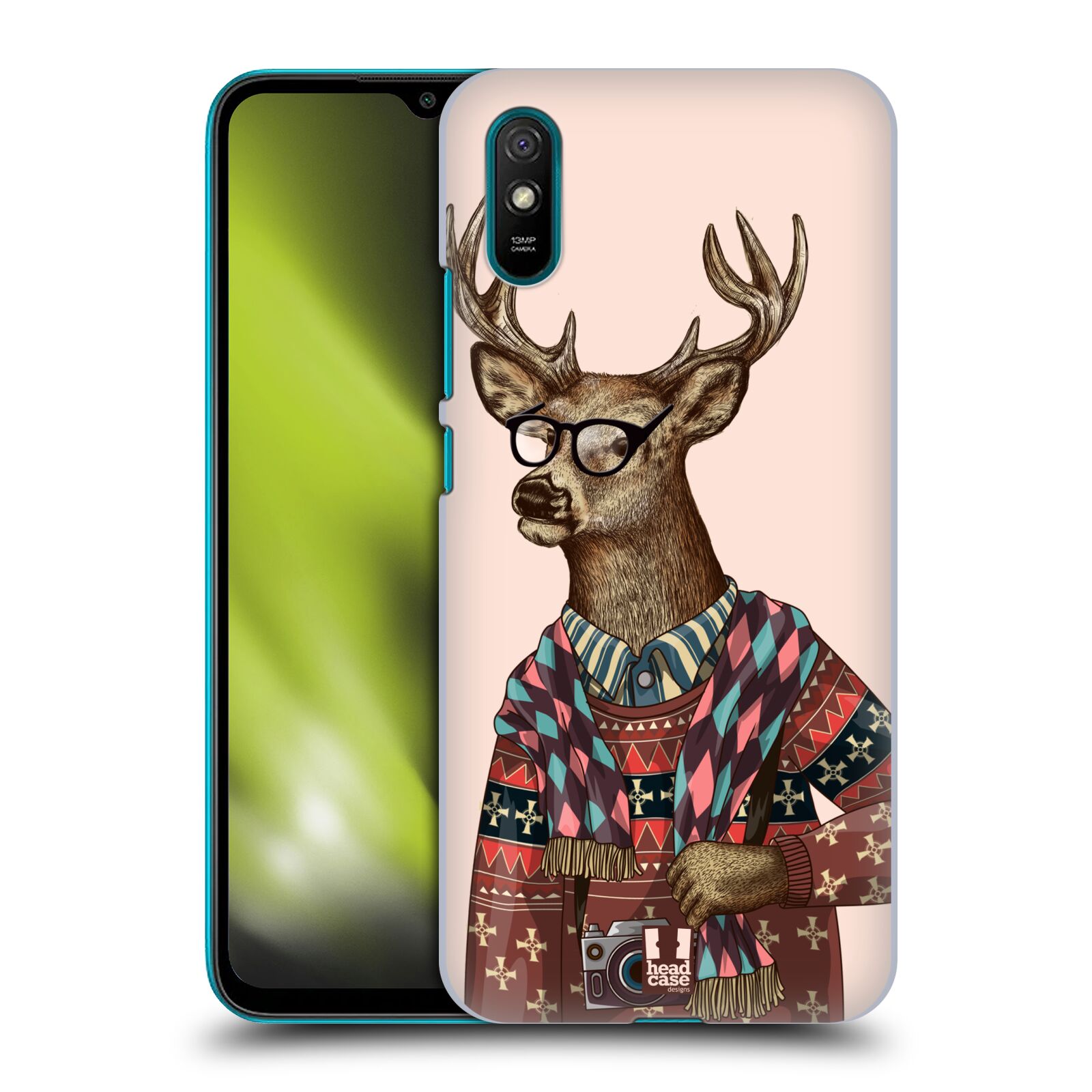 Plastové pouzdro na mobil Xiaomi Redmi 9A / Xiaomi Redmi 9AT - Head Case - HIPSTR SVETR JELEN