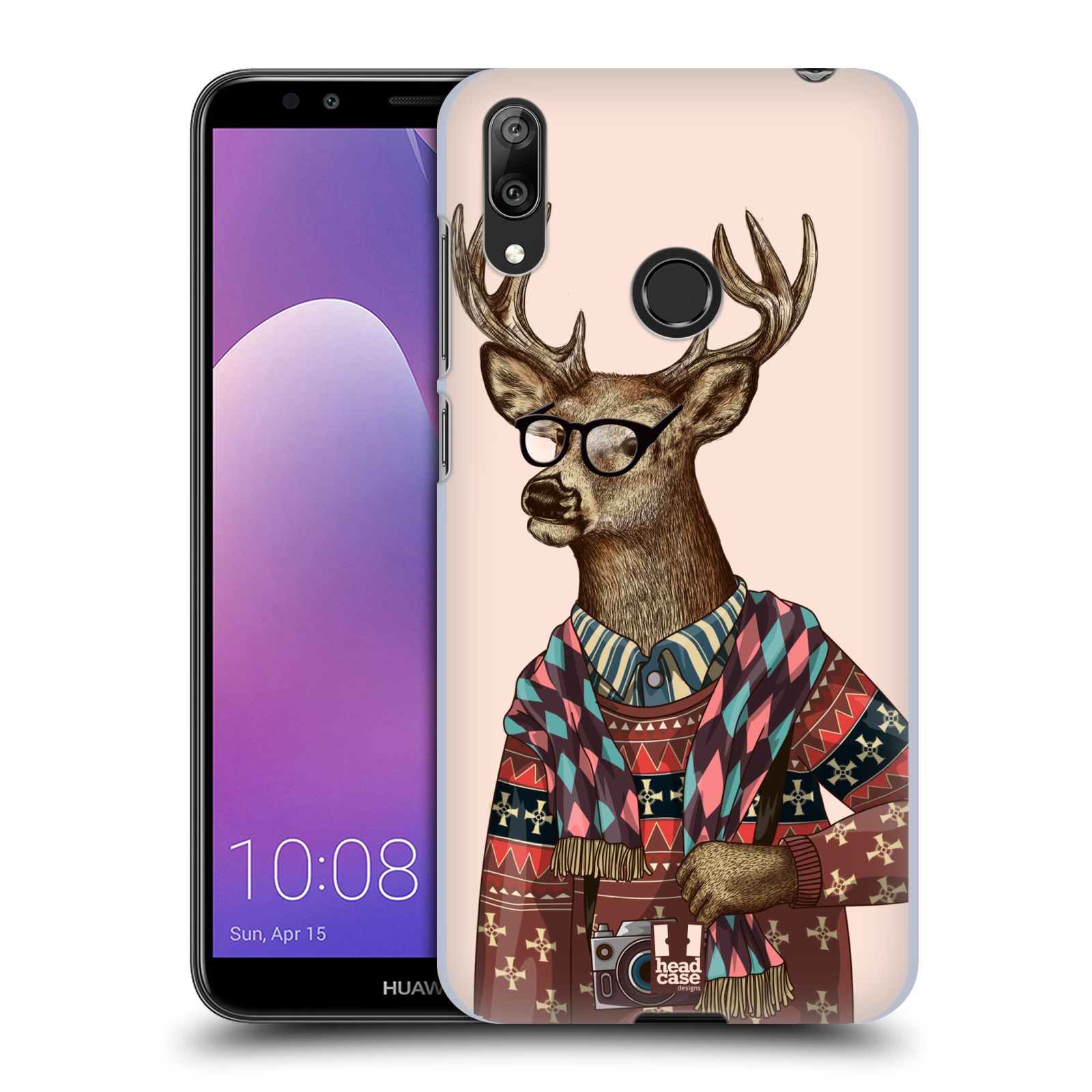 Plastové pouzdro na mobil Huawei Y7 (2019) - Head Case - HIPSTR SVETR JELEN