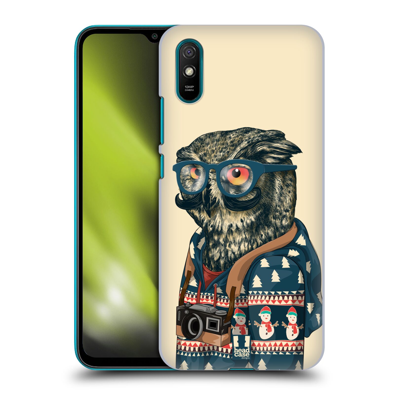 Plastové pouzdro na mobil Xiaomi Redmi 9A / Xiaomi Redmi 9AT - Head Case - HIPSTR SVETR SOVA