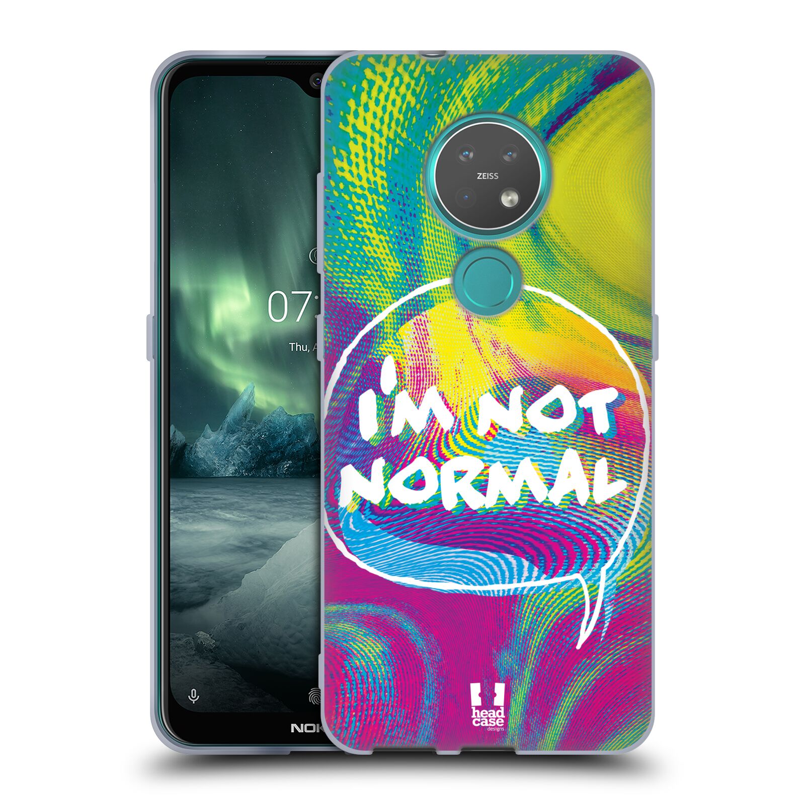 Silikonové pouzdro na mobil Nokia 7.2 - Head Case - HOLOGRAF I'M NOT NORMAL