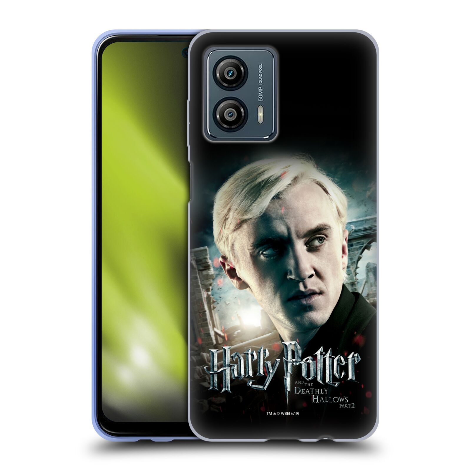 Silikonové pouzdro na mobil Motorola Moto G53 5G - Harry Potter a Relikvie smrti - Draco Malfoy (Silikonový kryt, obal, pouzdro na mobilní telefon Motorola Moto G53 5G s licencovaným motivem Harry Potter a Relikvie smrti - Draco Malfoy)