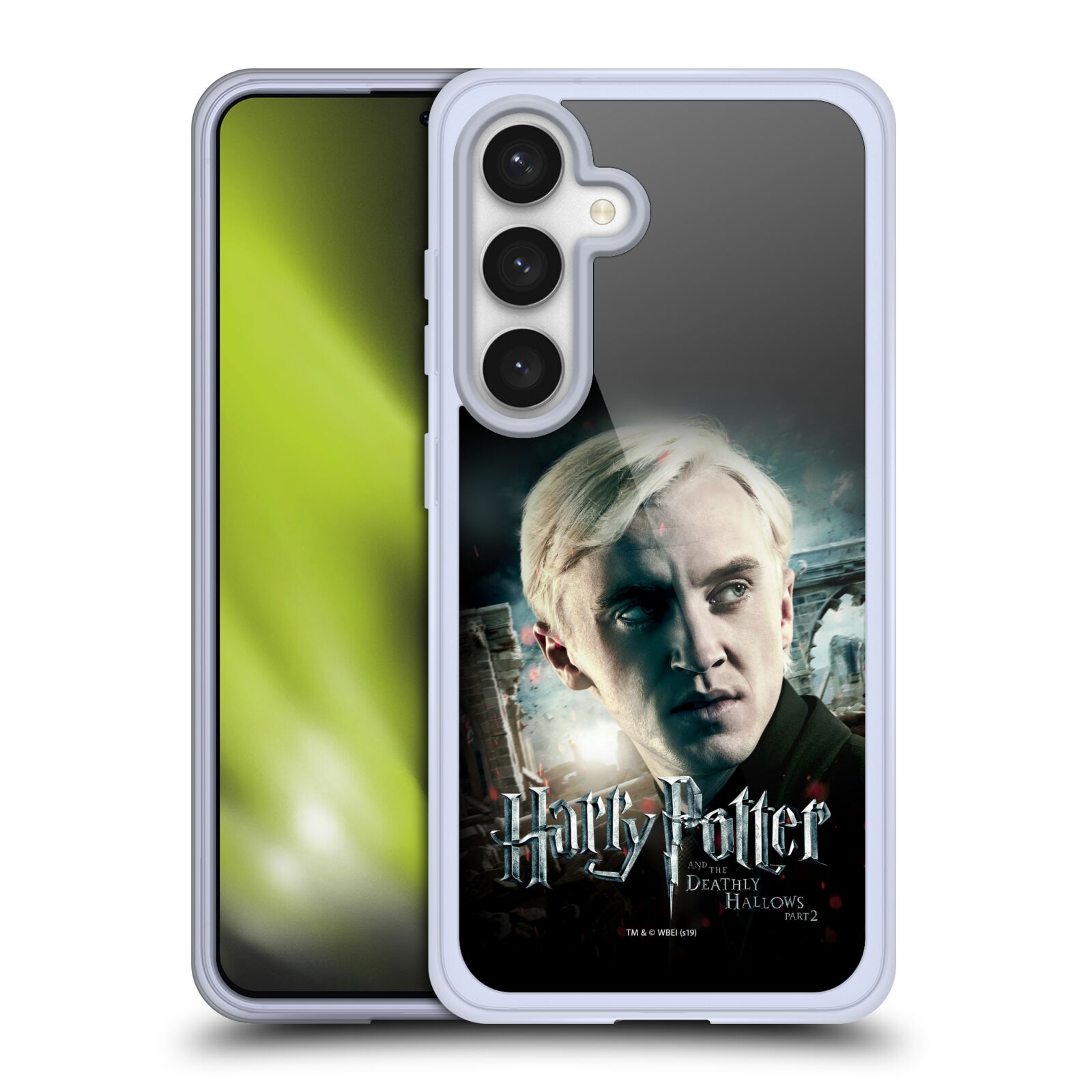 Silikonové lesklé pouzdro na mobil Samsung Galaxy S24 - Harry Potter a Relikvie smrti - Draco Malfoy (Silikonový kryt, obal, pouzdro na mobilní telefon Samsung Galaxy S24 s licencovaným motivem Harry Potter a Relikvie smrti - Draco Malfoy)