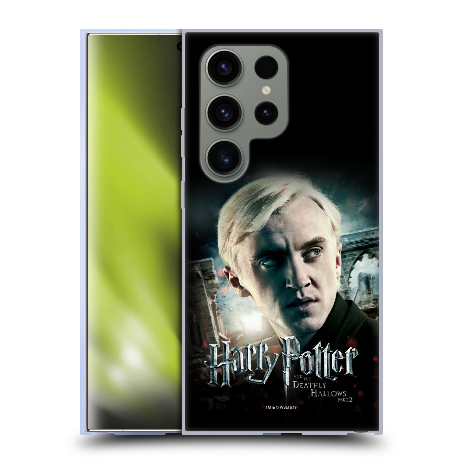Silikonové lesklé pouzdro na mobil Samsung Galaxy S24 Ultra - Harry Potter a Relikvie smrti - Draco Malfoy (Silikonový kryt, obal, pouzdro na mobilní telefon Samsung Galaxy S24 Ultra s licencovaným motivem Harry Potter a Relikvie smrti - Draco Malfoy)