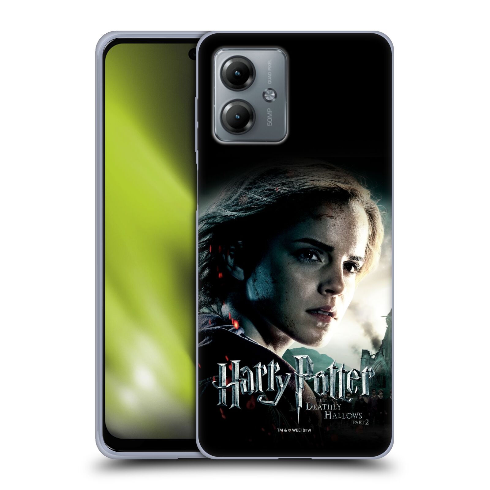 Silikonové pouzdro na mobil Motorola Moto G14 - Harry Potter a Relikvie smrti - Hermiona (Silikonový kryt, obal, pouzdro na mobilní telefon Motorola Moto G14 s licencovaným motivem Harry Potter a Relikvie smrti - Hermiona)