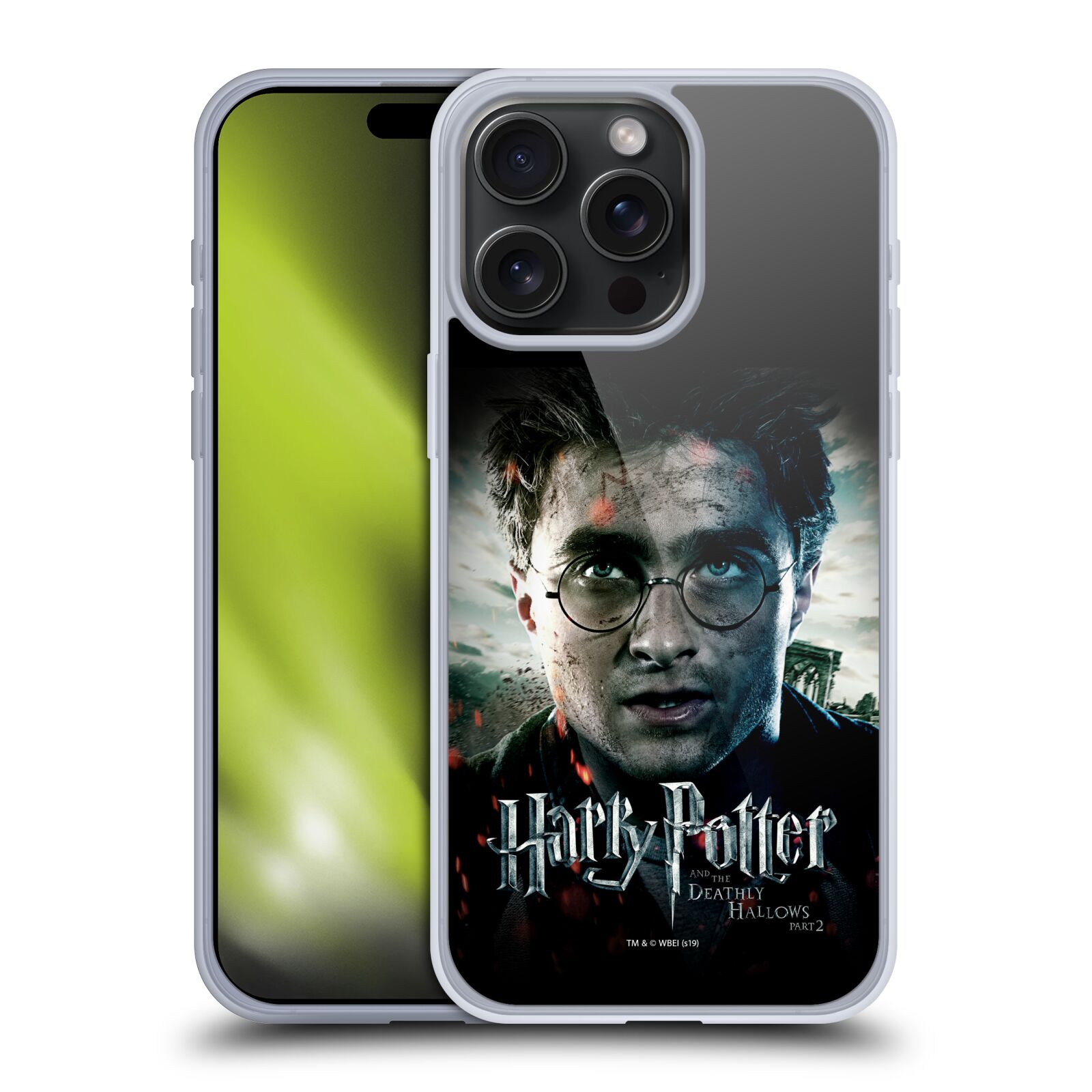 Silikonové lesklé pouzdro na mobil Apple iPhone 15 Pro Max - Harry Potter a Relikvie smrti - Harry (Silikonový lesklý kryt, obal, pouzdro na mobilní telefon Apple iPhone 15 Pro Max s licencovaným motivem Harry Potter a Relikvie smrti - Harry)