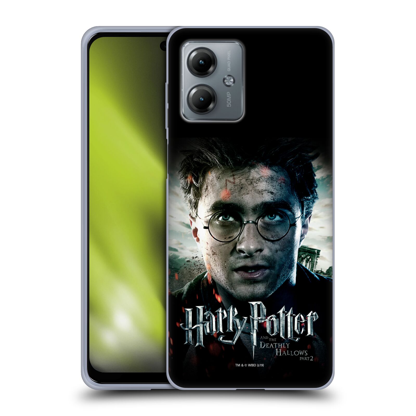 Silikonové pouzdro na mobil Motorola Moto G14 - Harry Potter a Relikvie smrti - Harry (Silikonový kryt, obal, pouzdro na mobilní telefon Motorola Moto G14 s licencovaným motivem Harry Potter a Relikvie smrti - Harry)