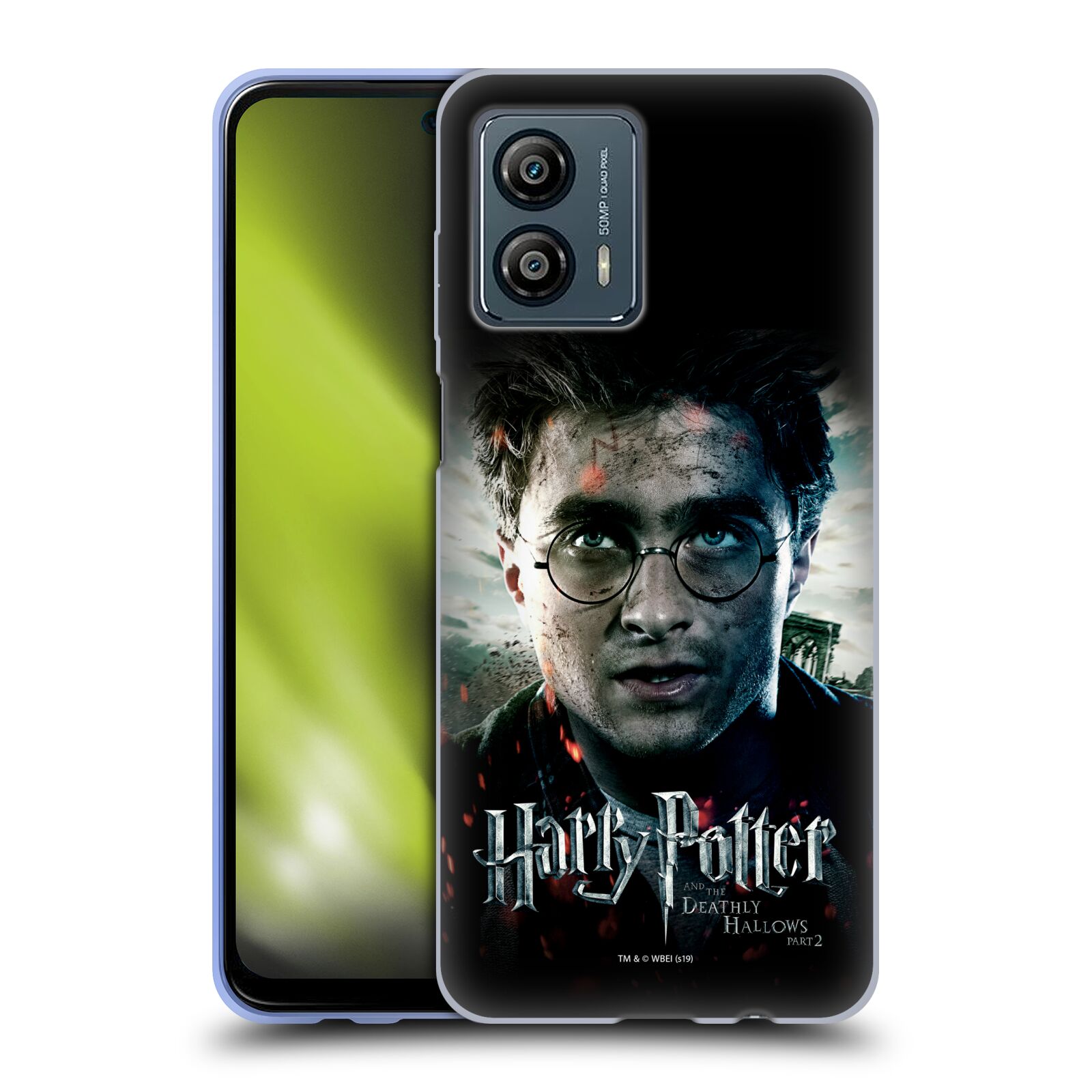 Silikonové pouzdro na mobil Motorola Moto G53 5G - Harry Potter a Relikvie smrti - Harry (Silikonový kryt, obal, pouzdro na mobilní telefon Motorola Moto G53 5G s licencovaným motivem Harry Potter a Relikvie smrti - Harry)