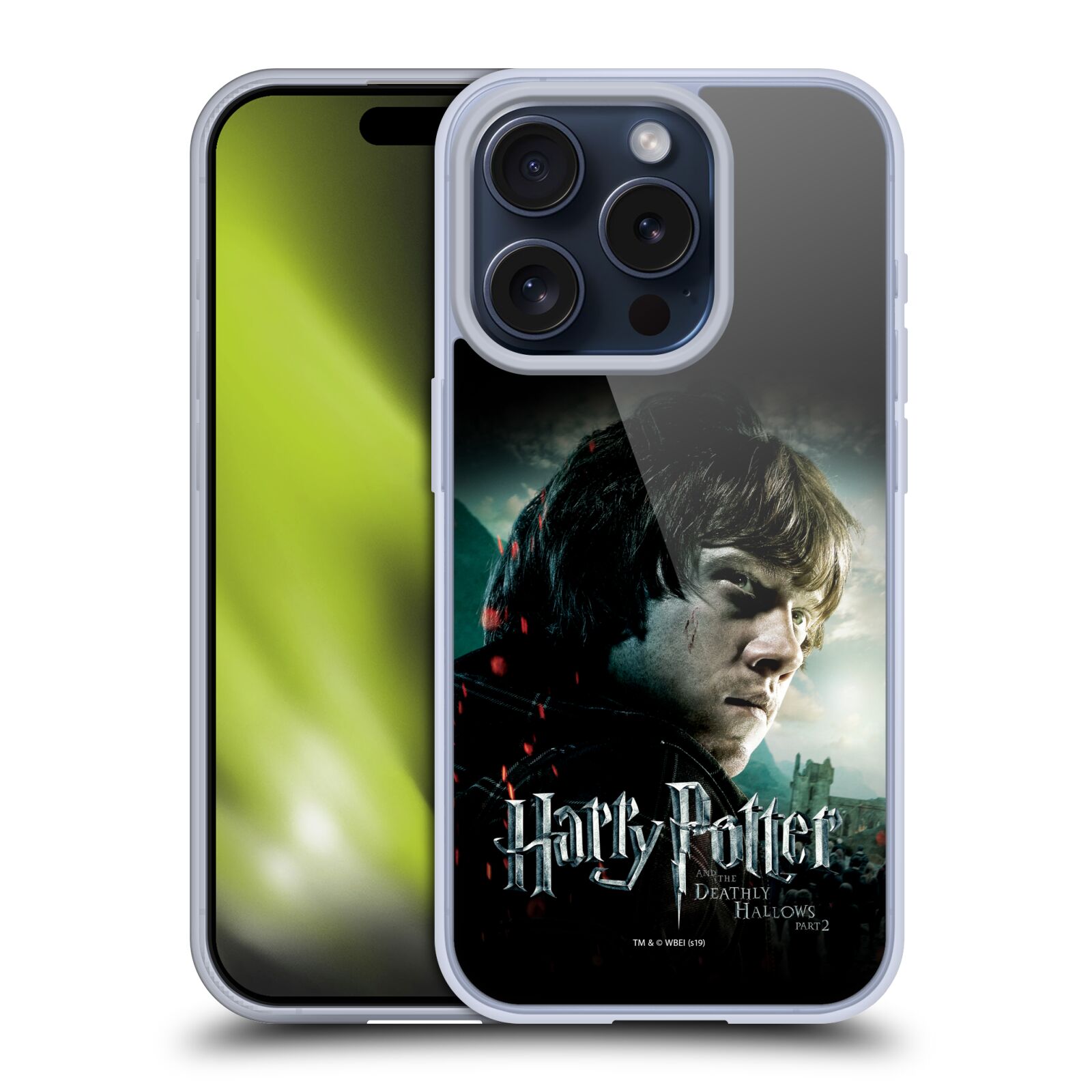 Silikonové lesklé pouzdro na mobil Apple iPhone 15 Pro - Harry Potter a Relikvie smrti - Ron Weasley (Silikonový lesklý kryt, obal, pouzdro na mobilní telefon Apple iPhone 15 Pro s licencovaným motivem Harry Potter a Relikvie smrti - Ron Weasley)