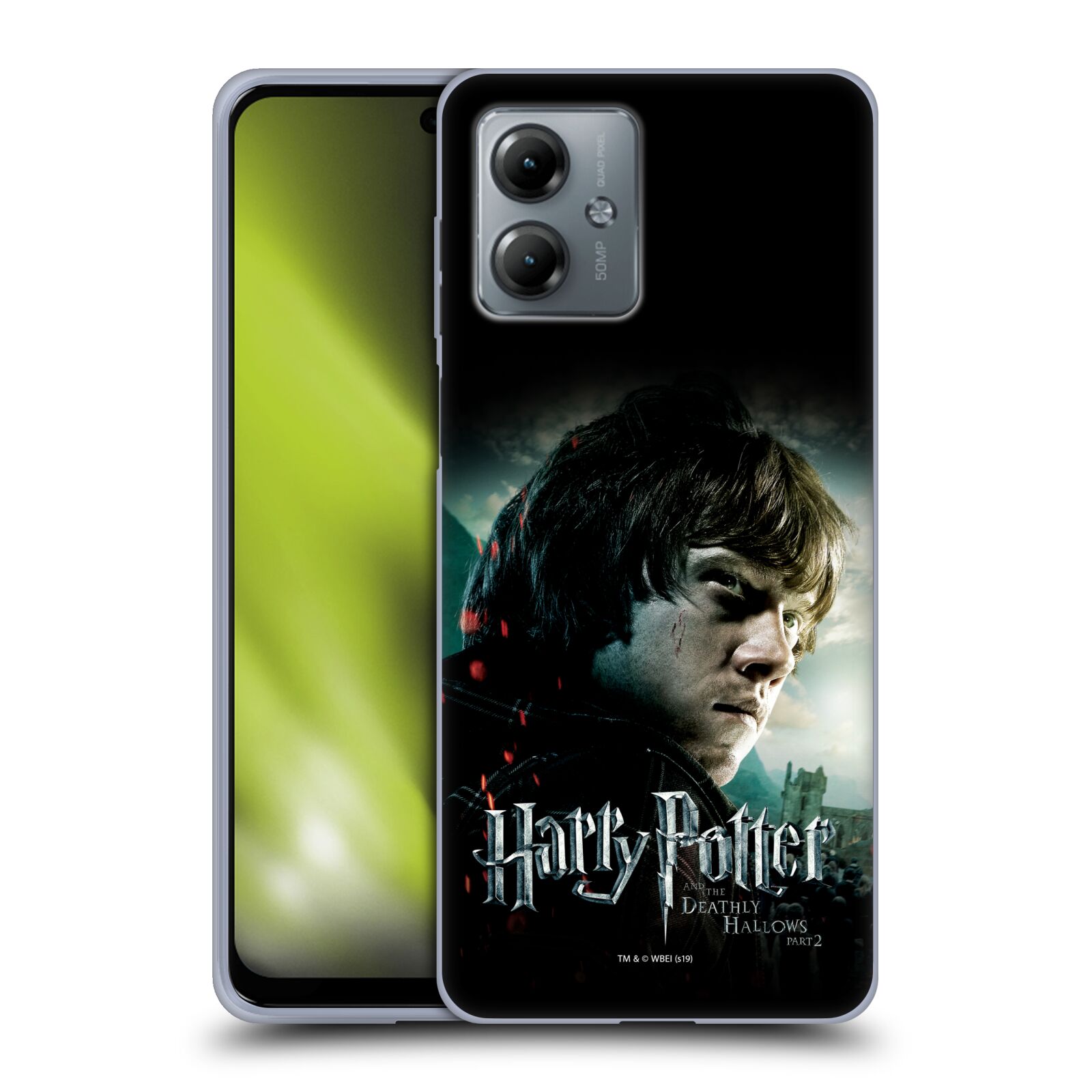 Silikonové pouzdro na mobil Motorola Moto G14 - Harry Potter a Relikvie smrti - Ron Weasley (Silikonový kryt, obal, pouzdro na mobilní telefon Motorola Moto G14 s licencovaným motivem Harry Potter a Relikvie smrti - Ron Weasley)