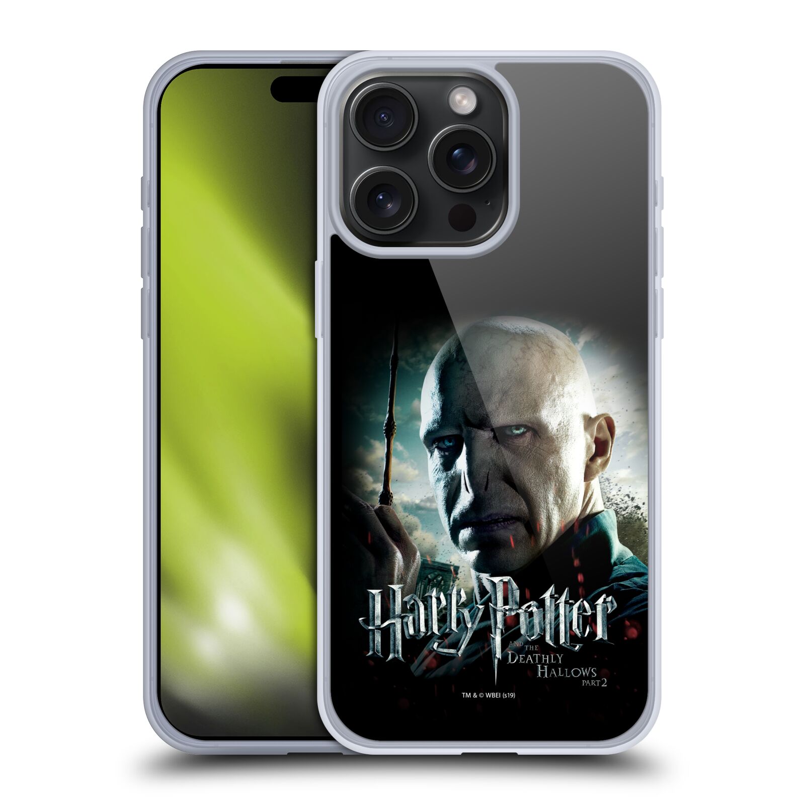 Silikonové lesklé pouzdro na mobil Apple iPhone 15 Pro Max - Harry Potter a Relikvie smrti - Lord Voldemort (Silikonový lesklý kryt, obal, pouzdro na mobilní telefon Apple iPhone 15 Pro Max s licencovaným motivem Harry Potter a Relikvie smrti - Lord)