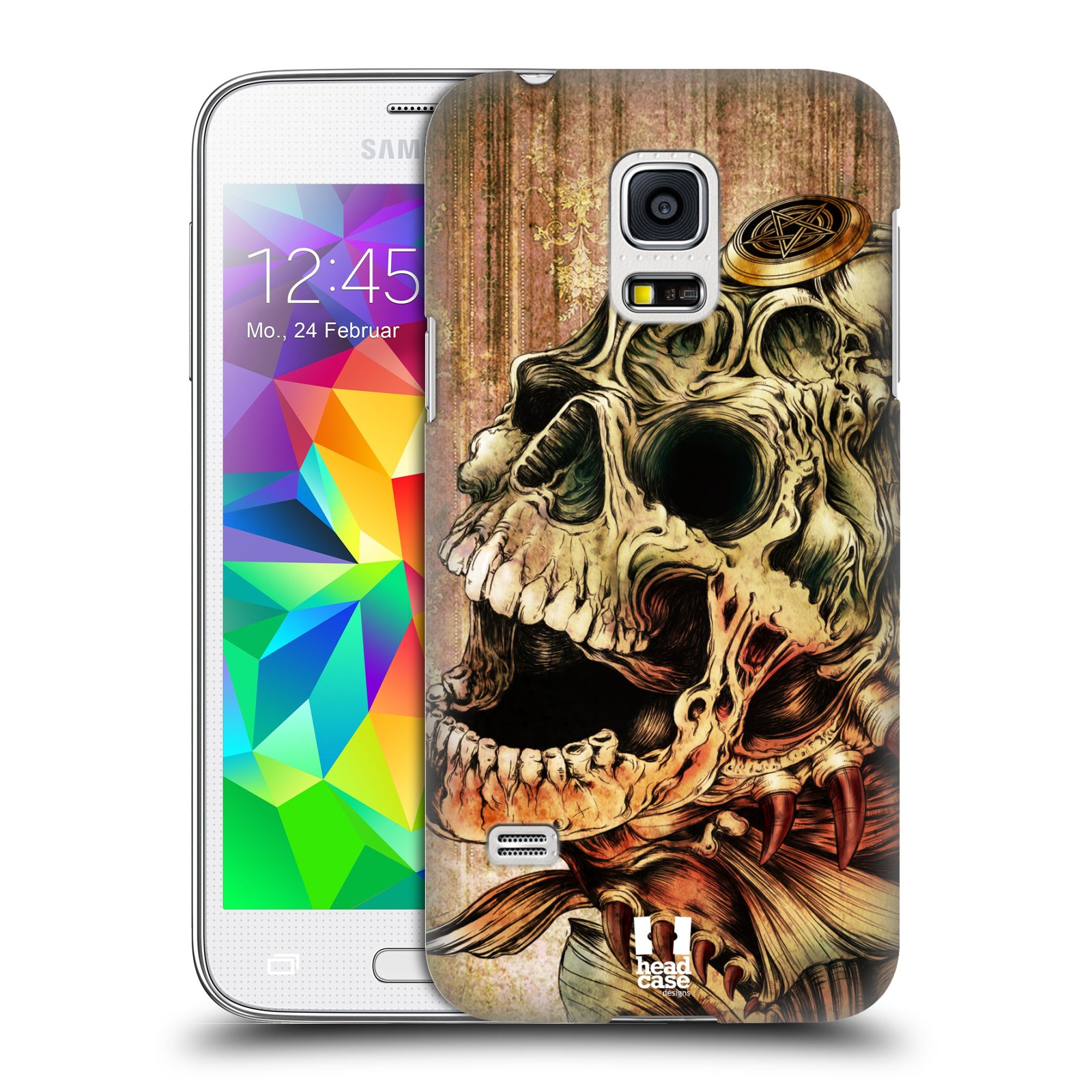 Plastové pouzdro na mobil Samsung Galaxy S5 Mini HEAD CASE PIRANHA