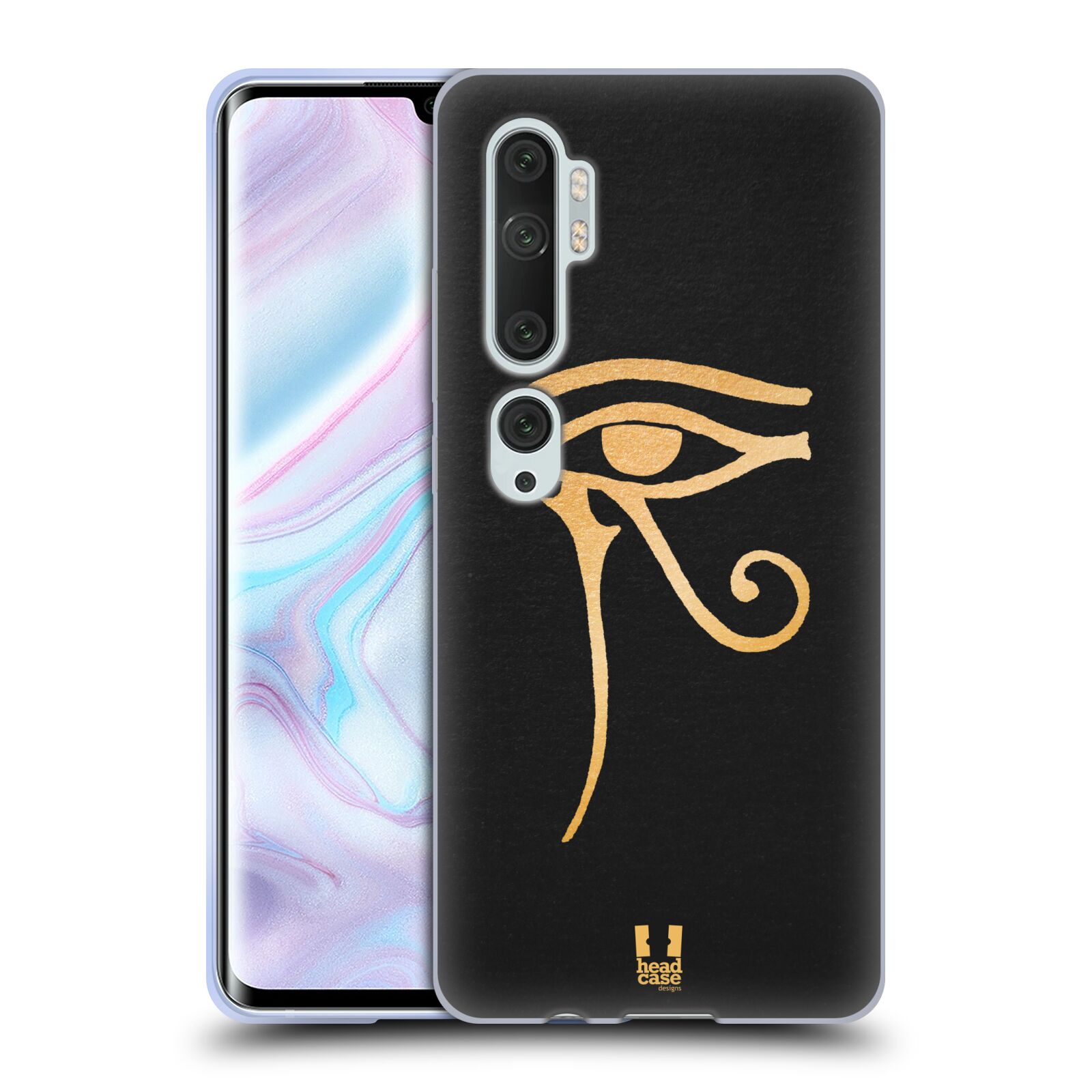 Silikonové pouzdro na mobil Xiaomi Mi Note 10 / 10 Pro - Head Case - EGYPT OKO BOHA RA - poškozené balení