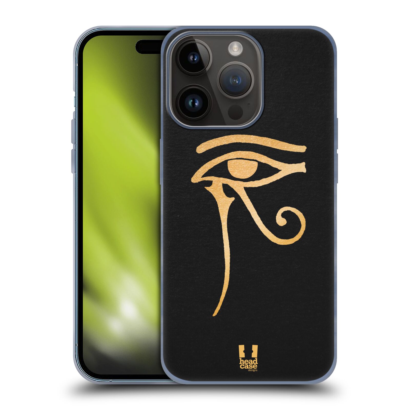 Silikonové lesklé pouzdro na mobil Apple iPhone 15 Pro - Head Case - EGYPT OKO BOHA RA (Silikonový lesklý kryt, obal, pouzdro na mobilní telefon Apple iPhone 15 Pro s motivem EGYPT OKO BOHA RA)