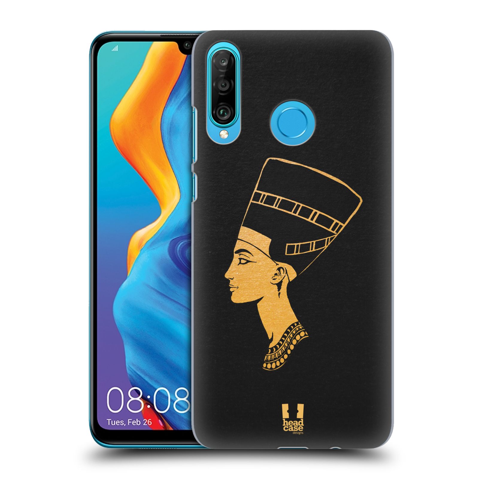 Plastové pouzdro na mobil Huawei P30 Lite - Head Case - EGYPT NEFERTITI (Plastový kryt, pouzdro, obal na mobilní telefon Huawei P30 Lite Dual Sim (MAR-L01A, MAR-L21A, MAR-LX1A) s motivem EGYPT NEFERTITI)