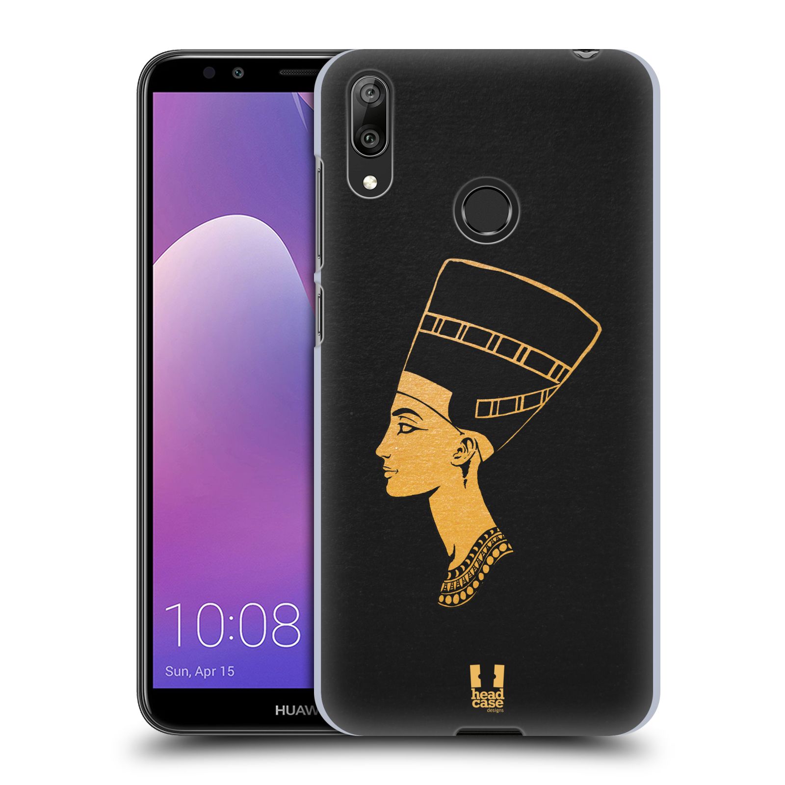 Plastové pouzdro na mobil Huawei Y7 (2019) - Head Case - EGYPT NEFERTITI (Plastový kryt, pouzdro, obal na mobilní telefon Huawei Y7 2019 s motivem EGYPT NEFERTITI)
