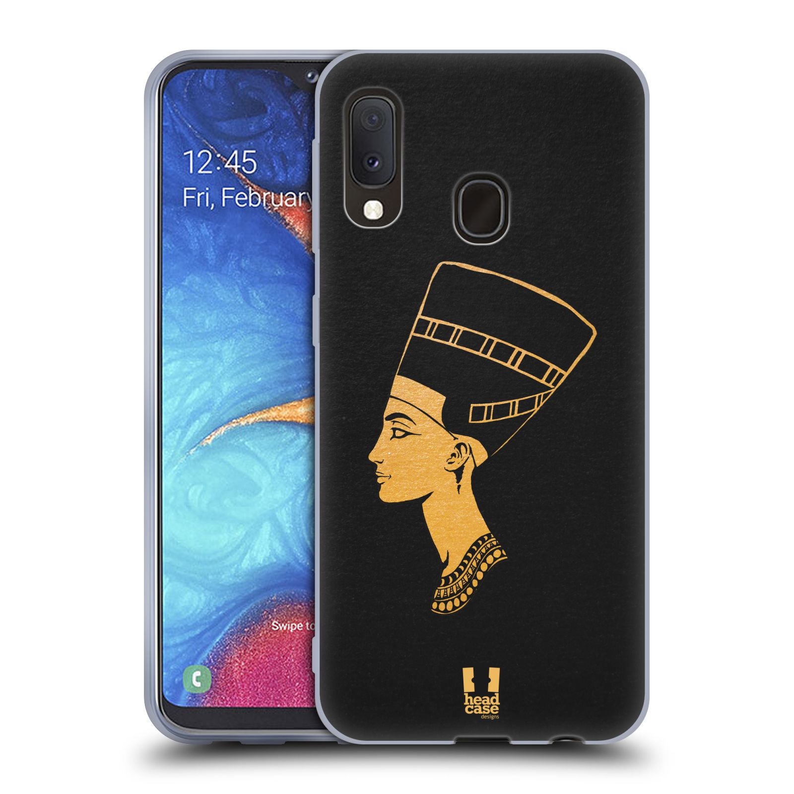 Silikonové pouzdro na mobil Samsung Galaxy A20e - Head Case - EGYPT NEFERTITI