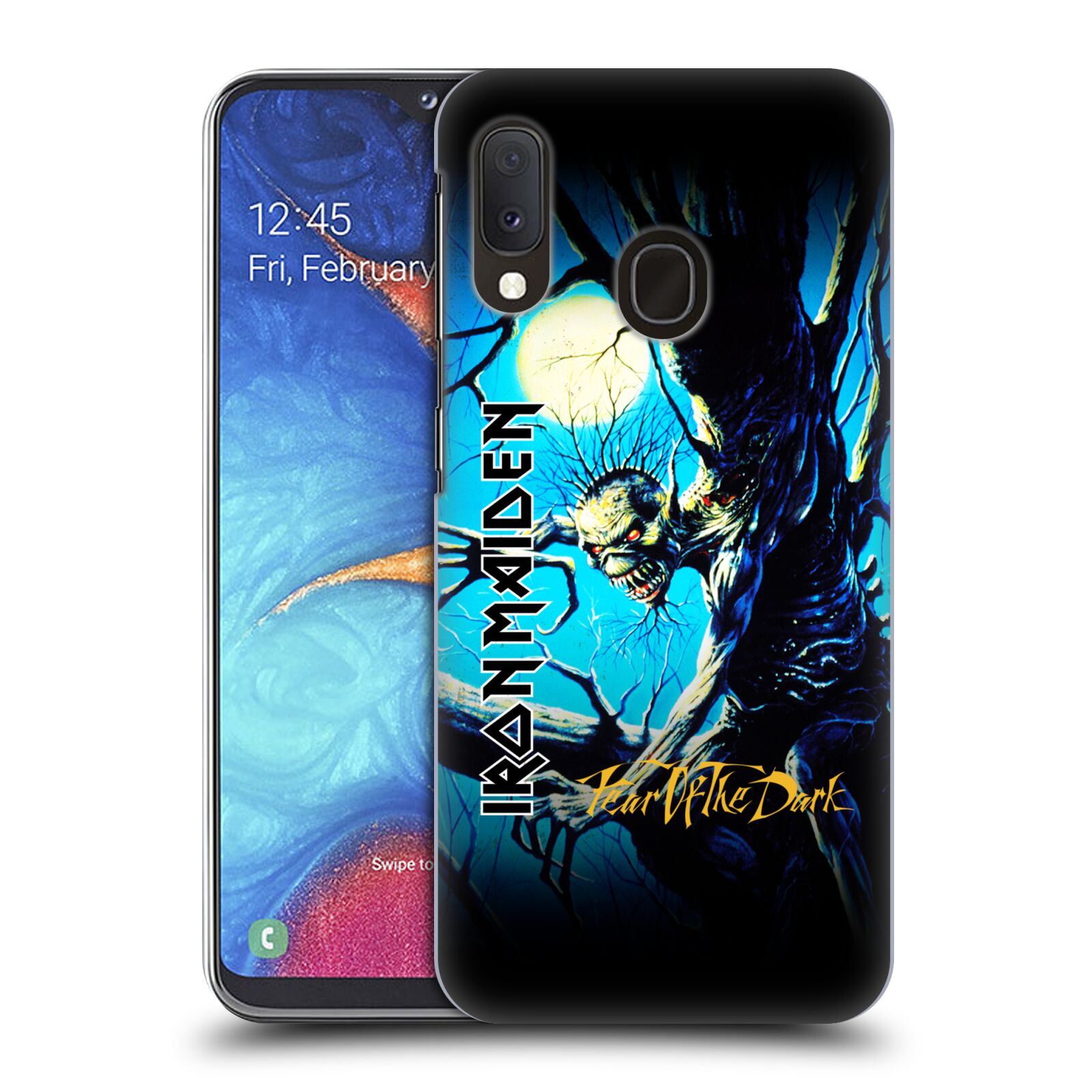 Plastové pouzdro na mobil Samsung Galaxy A20e - Head Case - Iron Maiden - Fear Of The Dark