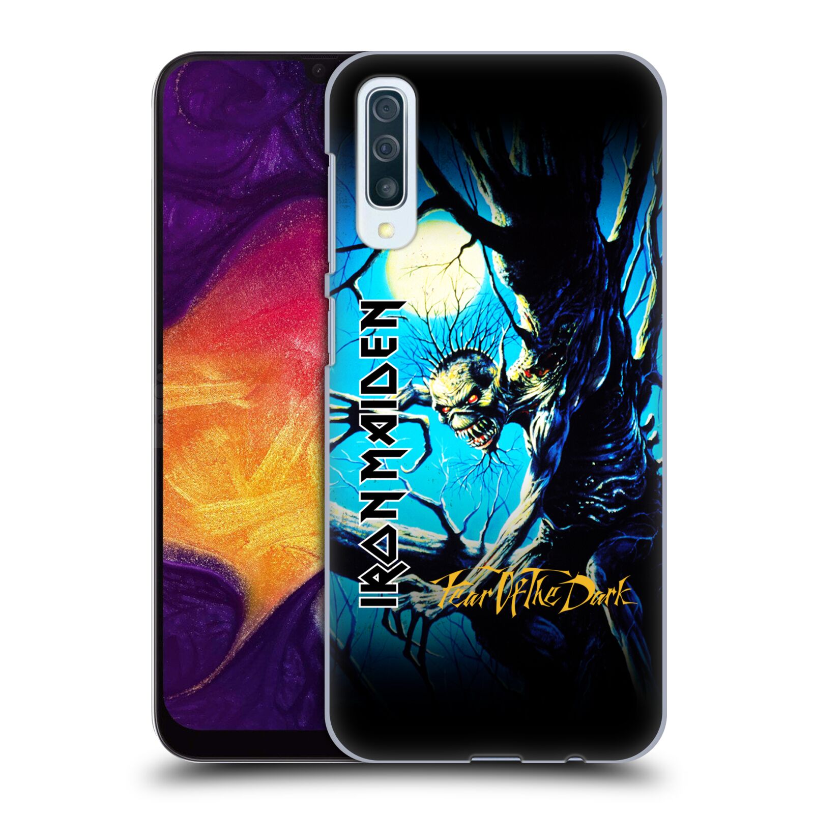 Plastové pouzdro na mobil Samsung Galaxy A50 / A30s - Head Case - Iron Maiden - Fear Of The Dark (Plastový kryt, pouzdro, obal na mobilní telefon Samsung Galaxy A50 / A30s z roku 2019 s motivem Iron Maiden - Fear Of The Dark)