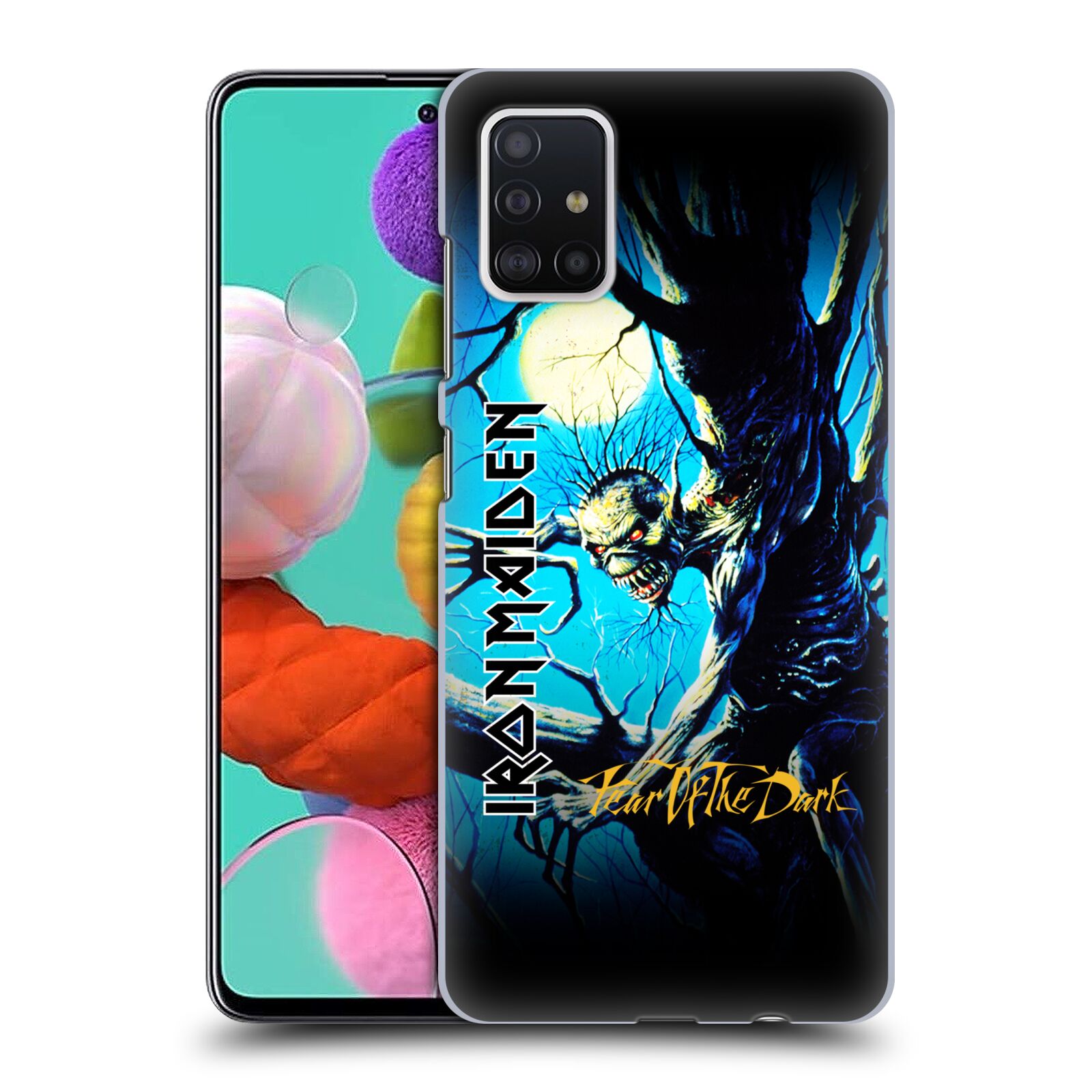 Plastové pouzdro na mobil Samsung Galaxy A51 - Head Case - Iron Maiden - Fear Of The Dark