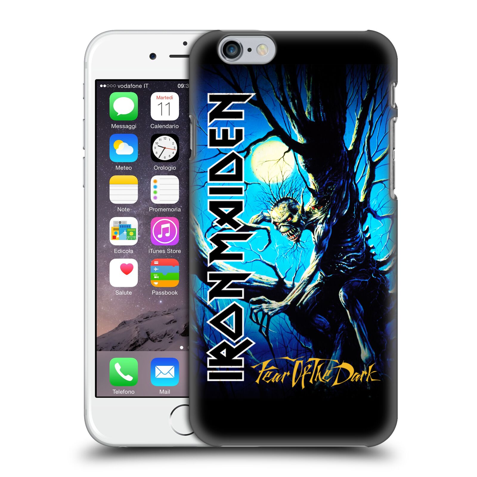 Plastové pouzdro na mobil Apple iPhone 6 HEAD CASE - Iron Maiden - Fear Of The Dark (Plastový kryt či obal na mobilní telefon s licencovaným motivem Iron Maiden Apple iPhone 6)