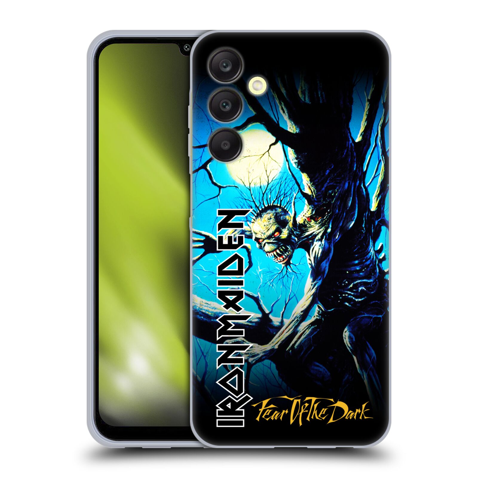 Silikonové pouzdro na mobil Samsung Galaxy A25 5G - Head Case - Iron Maiden - Fear Of The Dark (Silikonový kryt, obal, pouzdro na mobilní telefon Samsung Galaxy A25 5G s motivem Iron Maiden - Fear Of The Dark)