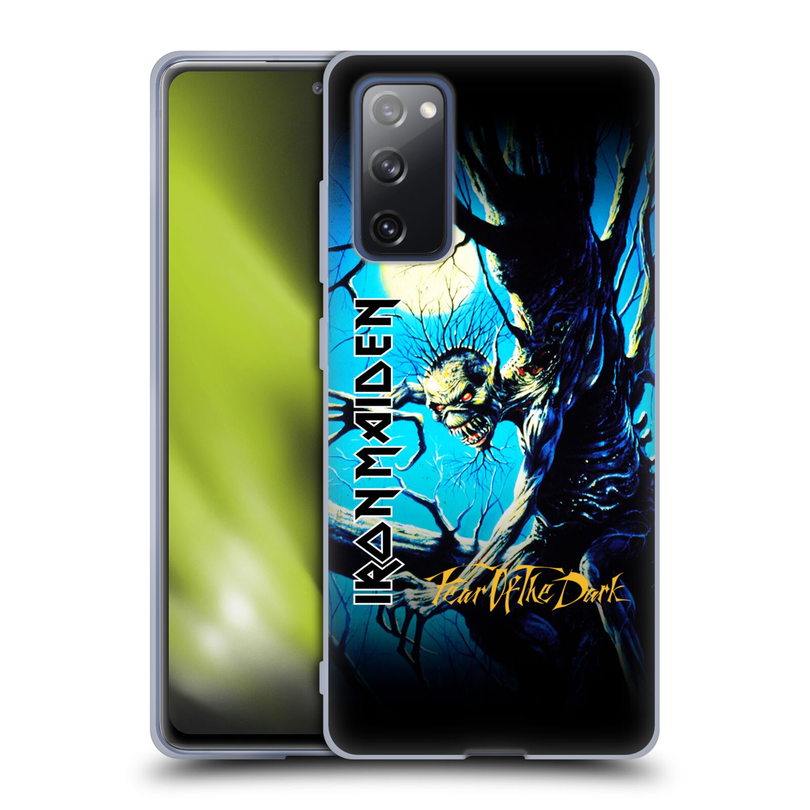Silikonové pouzdro na mobil Samsung Galaxy S20 FE - Head Case - Iron Maiden - Fear Of The Dark (Silikonový kryt, obal, pouzdro na mobilní telefon Samsung Galaxy S20 FE s motivem Iron Maiden - Fear Of The Dark)