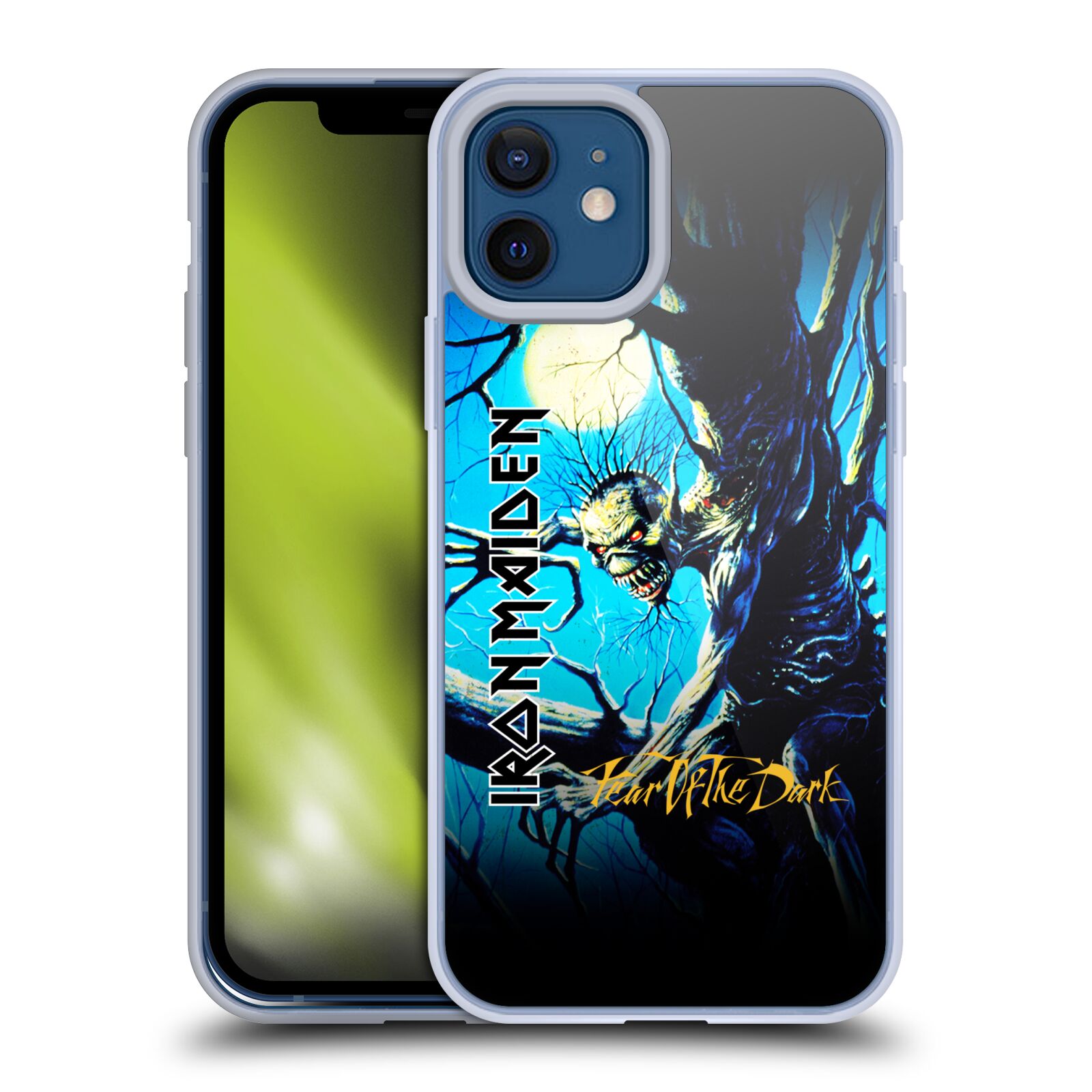 Silikonové pouzdro na mobil Apple iPhone 12 / 12 Pro - Head Case - Iron Maiden - Fear Of The Dark (Silikonový kryt, obal, pouzdro na mobilní telefon Apple iPhone 12 / Apple iPhone 12 Pro (6,1") s motivem Iron Maiden - Fear Of The Dark)