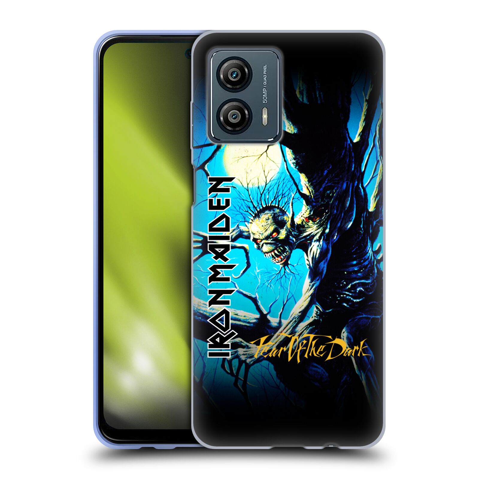 Silikonové pouzdro na mobil Motorola Moto G53 5G - Head Case - Iron Maiden - Fear Of The Dark (Silikonový kryt, obal, pouzdro na mobilní telefon Motorola Moto G53 5G s motivem Iron Maiden - Fear Of The Dark)