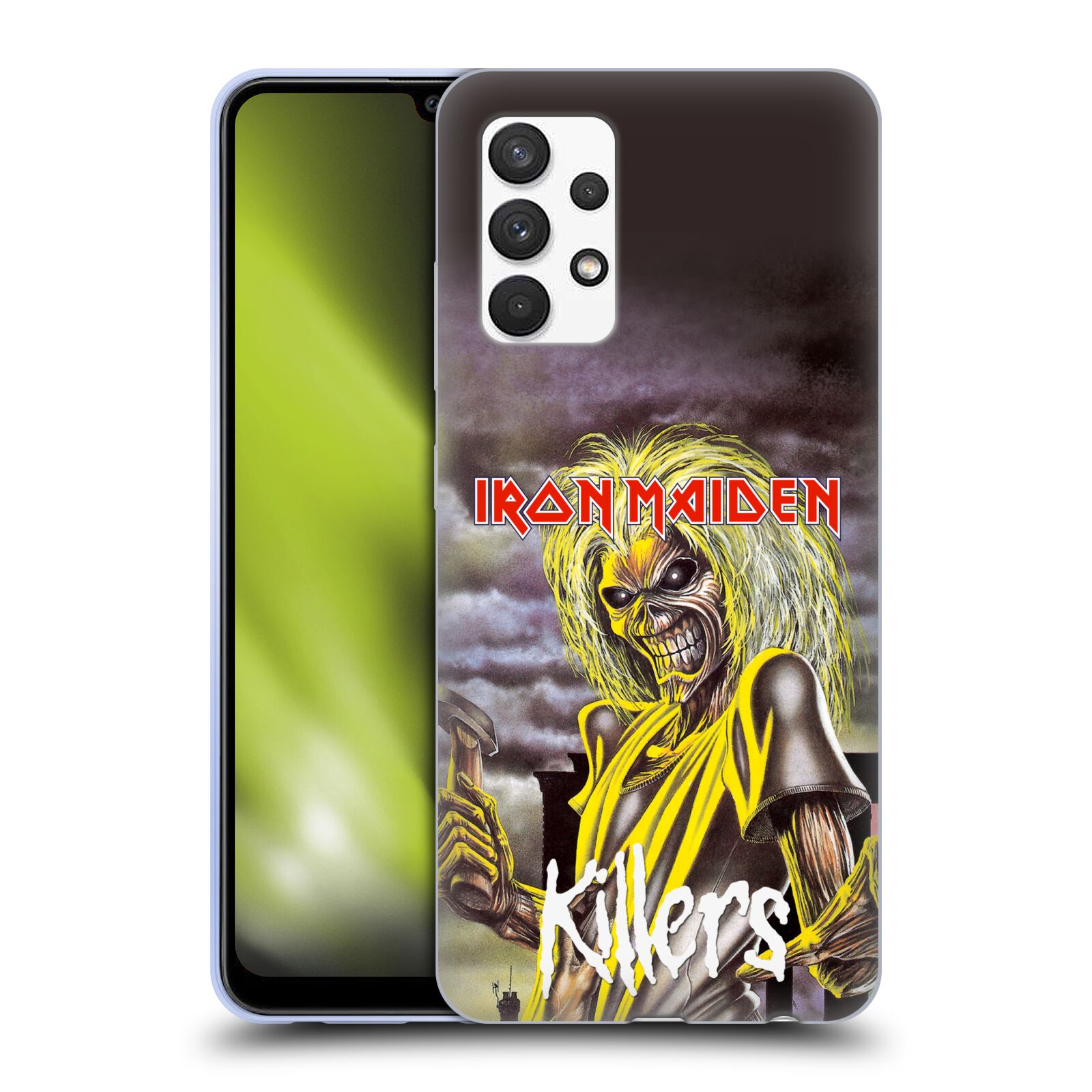 Silikonové pouzdro na mobil Samsung Galaxy A32 4G - Head Case - Iron Maiden - Killers (Silikonový kryt, obal, pouzdro na mobilní telefon Samsung Galaxy A32 4G s motivem Iron Maiden - Killers)