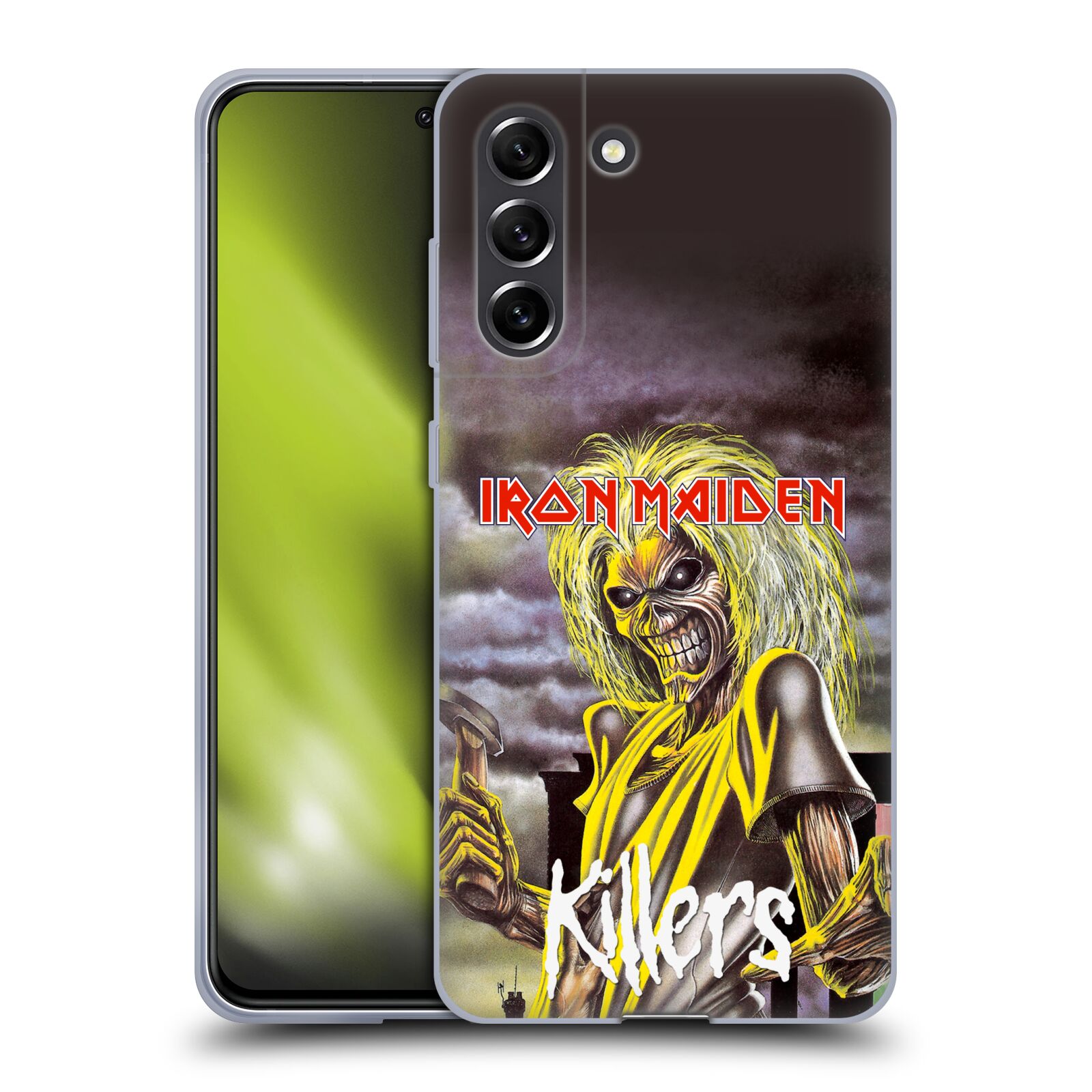 Silikonové pouzdro na mobil Samsung Galaxy S21 FE 5G - Head Case - Iron Maiden - Killers (Silikonový kryt, obal, pouzdro na mobilní telefon Samsung Galaxy S21 FE 5G s motivem Iron Maiden - Killers)