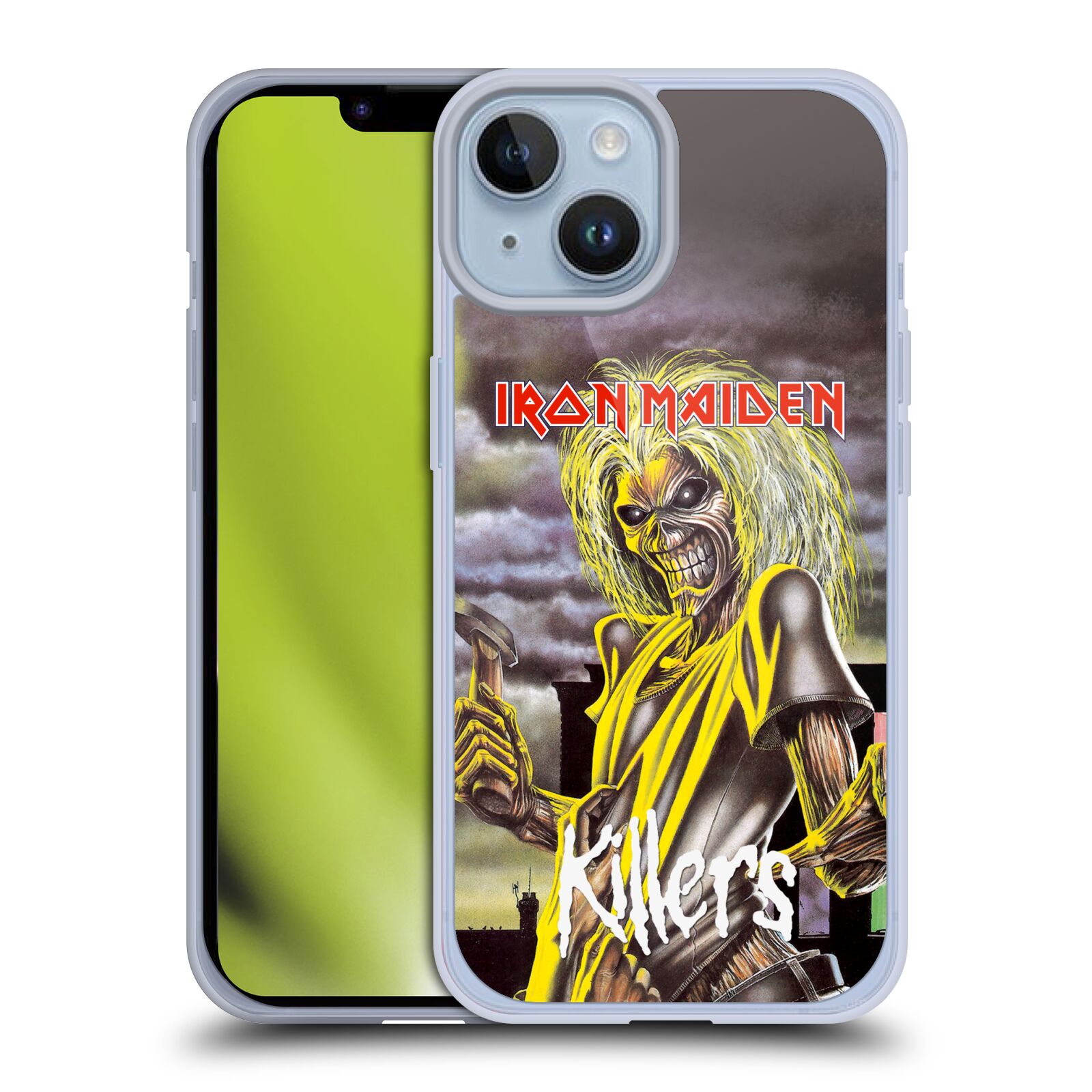 Silikonové pouzdro na mobil Apple iPhone 14 - Head Case - Iron Maiden - Killers (Silikonový kryt, obal, pouzdro na mobilní telefon Apple iPhone 14 s motivem Iron Maiden - Killers)