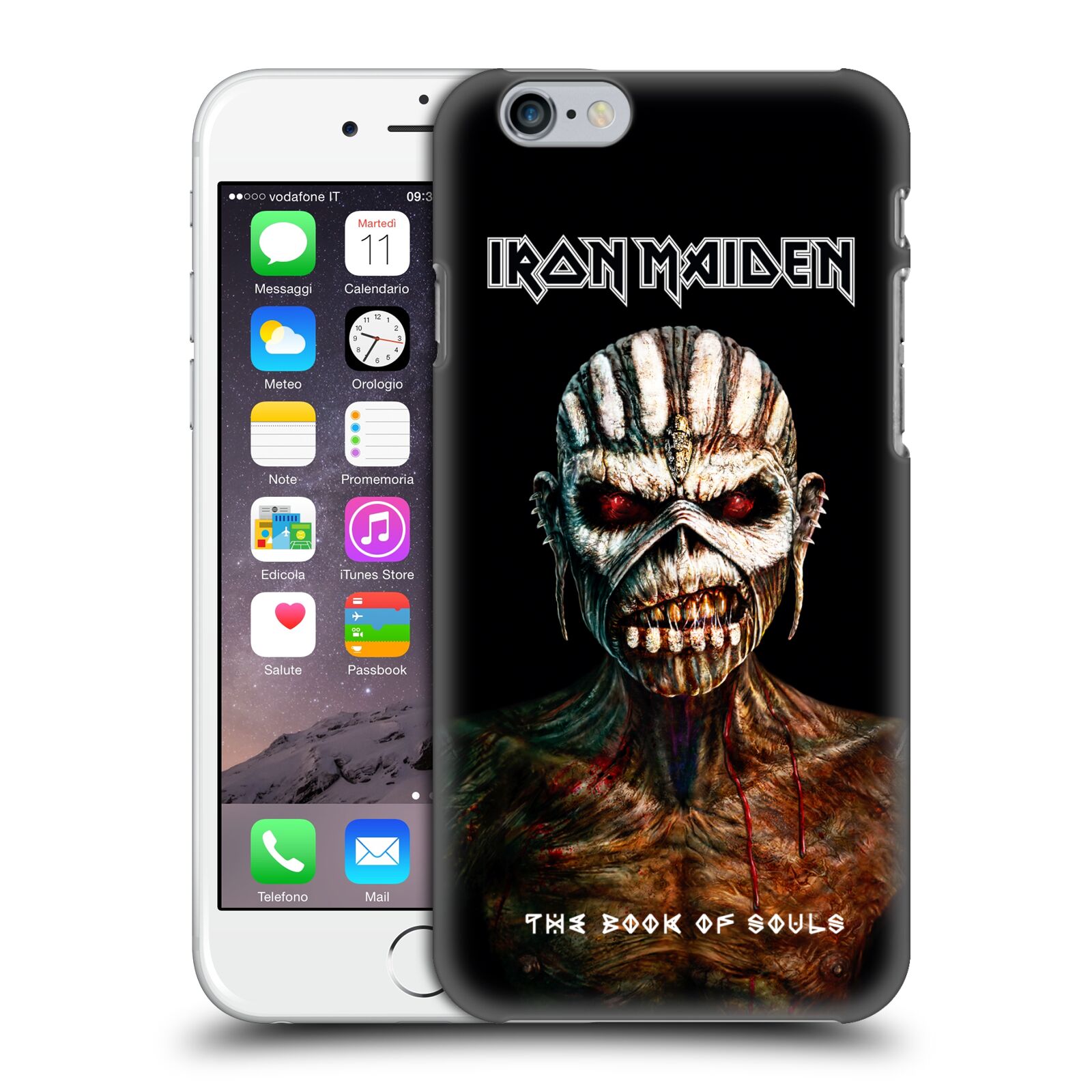 Plastové pouzdro na mobil Apple iPhone 6 HEAD CASE - Iron Maiden - The Book Of Souls (Plastový kryt či obal na mobilní telefon s licencovaným motivem Iron Maiden Apple iPhone 6)
