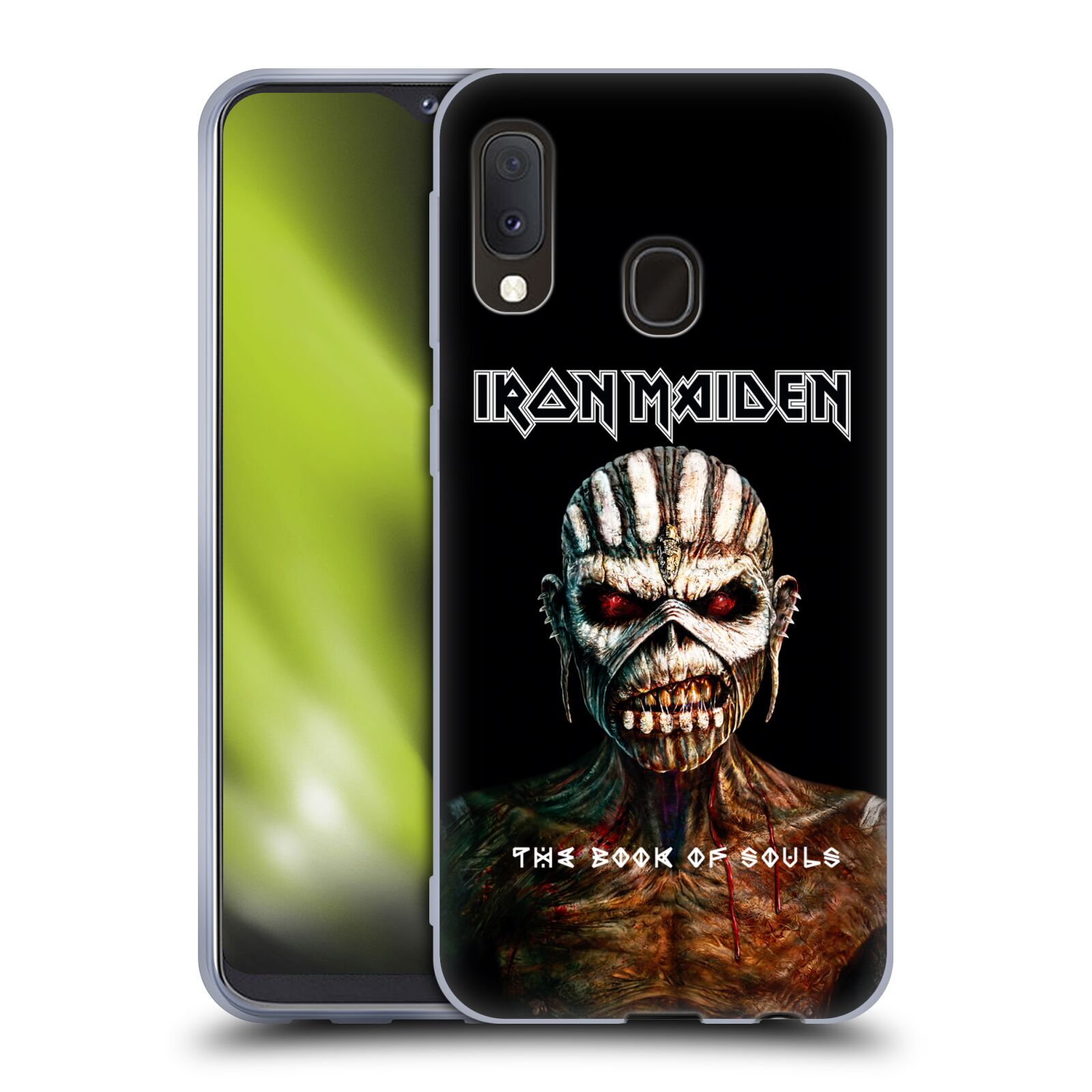 Silikonové pouzdro na mobil Samsung Galaxy A20e - Head Case - Iron Maiden - The Book Of Souls