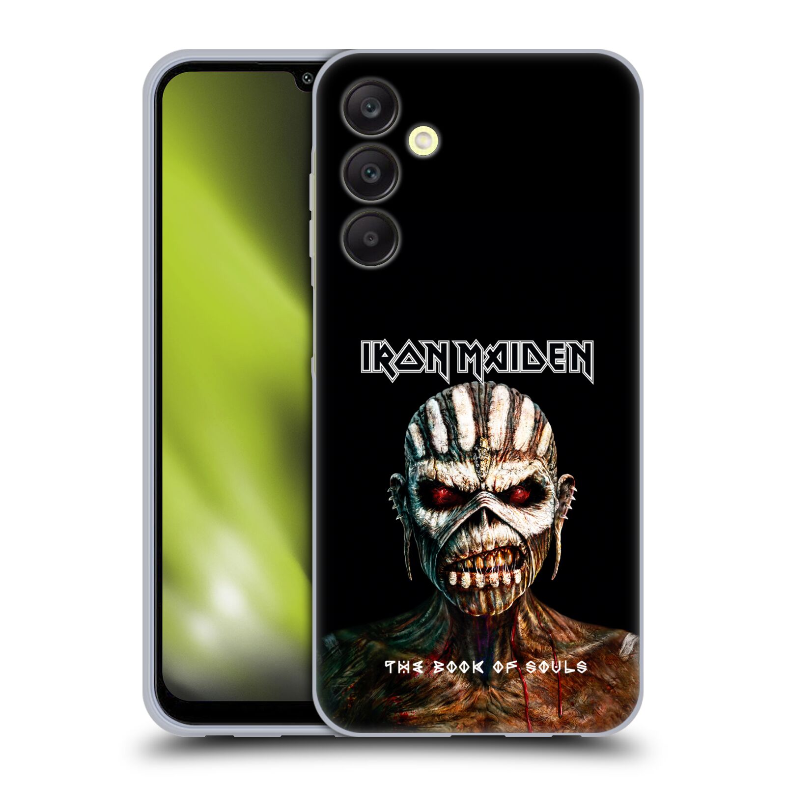 Silikonové pouzdro na mobil Samsung Galaxy A25 5G - Head Case - Iron Maiden - The Book Of Souls (Silikonový kryt, obal, pouzdro na mobilní telefon Samsung Galaxy A25 5G s motivem Iron Maiden - The Book Of Souls)