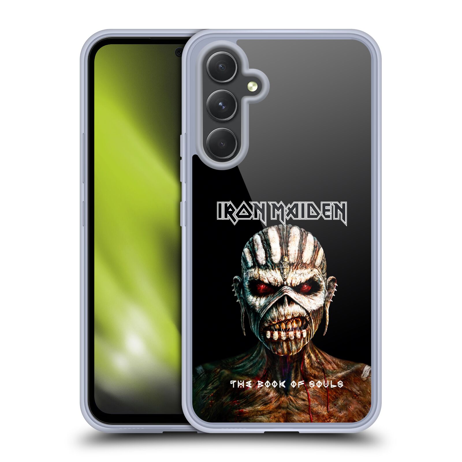 Silikonové pouzdro na mobil Samsung Galaxy A54 5G - Head Case - Iron Maiden - The Book Of Souls (Silikonový kryt, obal, pouzdro na mobilní telefon Samsung Galaxy A54 5G s motivem Iron Maiden - The Book Of Souls)
