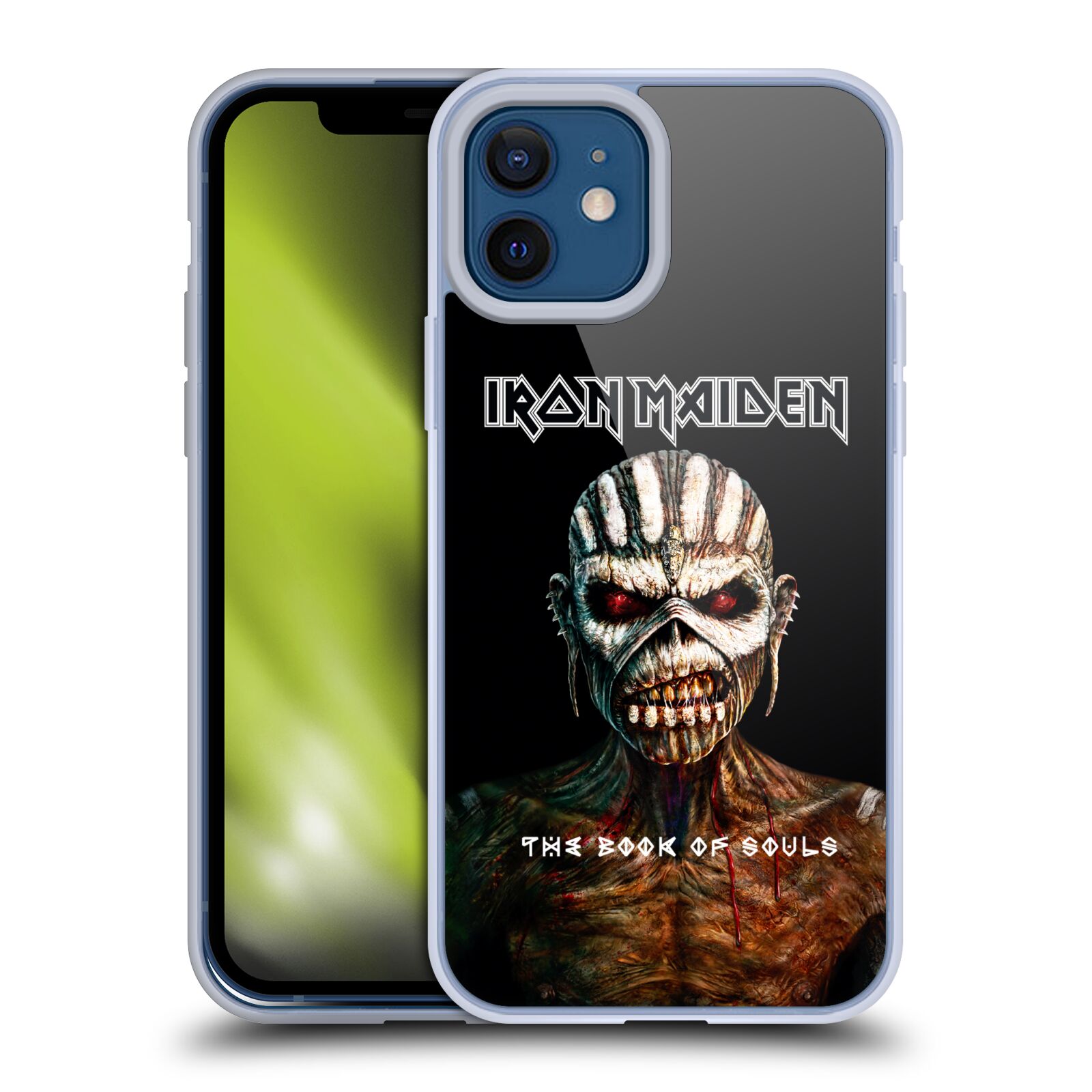 Silikonové pouzdro na mobil Apple iPhone 12 / 12 Pro - Head Case - Iron Maiden - The Book Of Souls (Silikonový kryt, obal, pouzdro na mobilní telefon Apple iPhone 12 / Apple iPhone 12 Pro (6,1") s motivem Iron Maiden - The Book Of Souls)