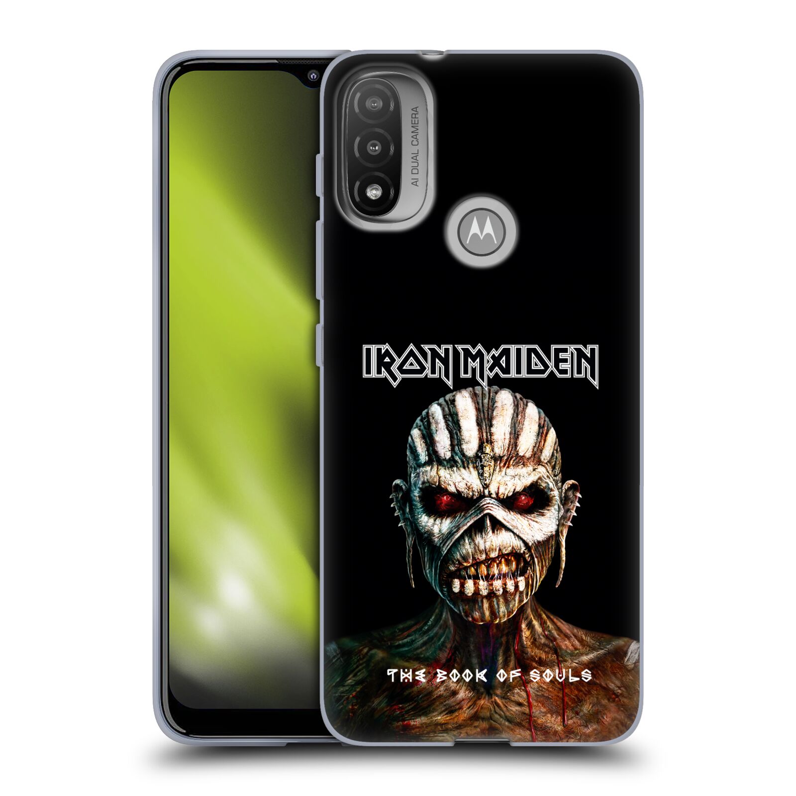 Silikonové pouzdro na mobil Motorola Moto E20 - Head Case - Iron Maiden - The Book Of Souls