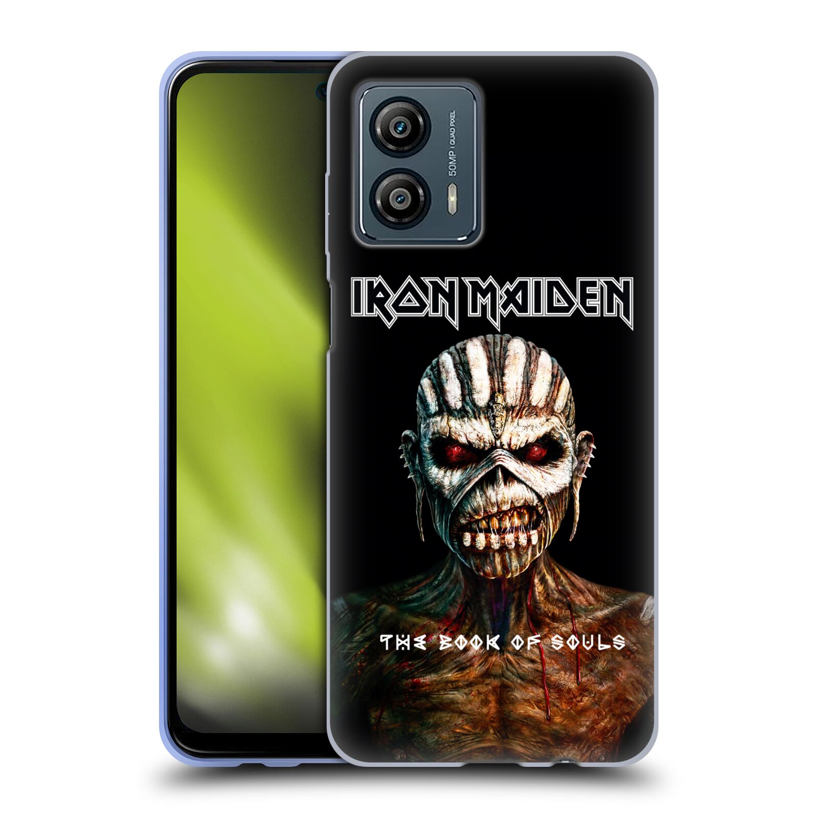 Silikonové pouzdro na mobil Motorola Moto G53 5G - Head Case - Iron Maiden - The Book Of Souls (Silikonový kryt, obal, pouzdro na mobilní telefon Motorola Moto G53 5G s motivem Iron Maiden - The Book Of Souls)