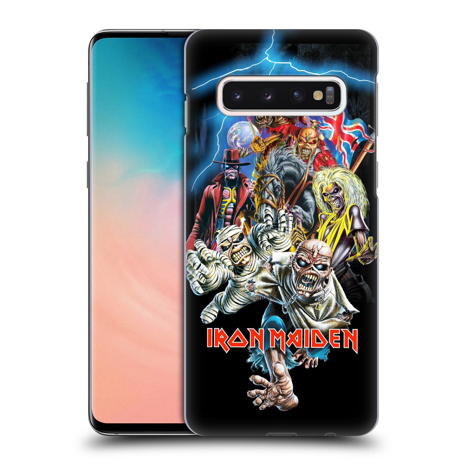 Plastové pouzdro na mobil Samsung Galaxy S10 - Head Case - Iron Maiden - Best Of Beast