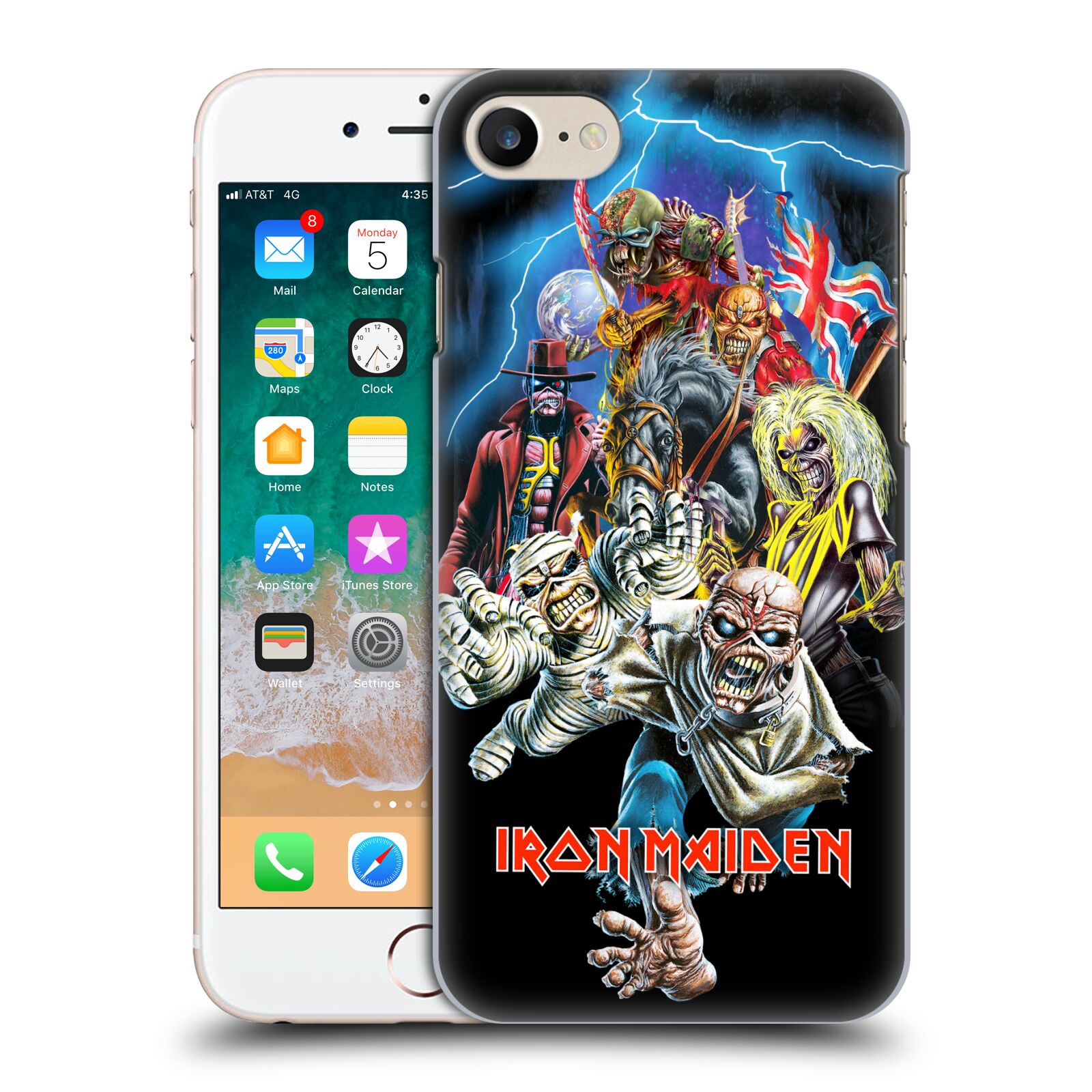 Plastové pouzdro na mobil Apple iPhone SE 2022 / SE 2020 - Head Case - Iron Maiden - Best Of Beast (Plastový kryt, pouzdro, obal na mobilní telefon Apple iPhone SE 2020 / Apple iPhone SE 2022 s motivem Iron Maiden - Best Of Beast)