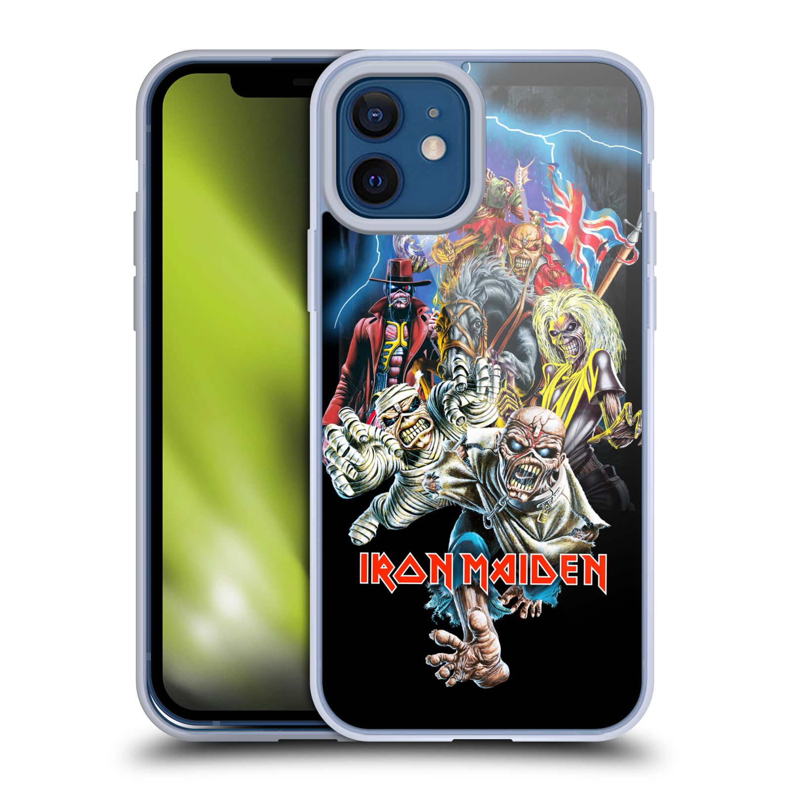 Silikonové pouzdro na mobil Apple iPhone 12 / 12 Pro - Head Case - Iron Maiden - Best Of Beast (Silikonový kryt, obal, pouzdro na mobilní telefon Apple iPhone 12 / Apple iPhone 12 Pro (6,1") s motivem Iron Maiden - Best Of Beast)