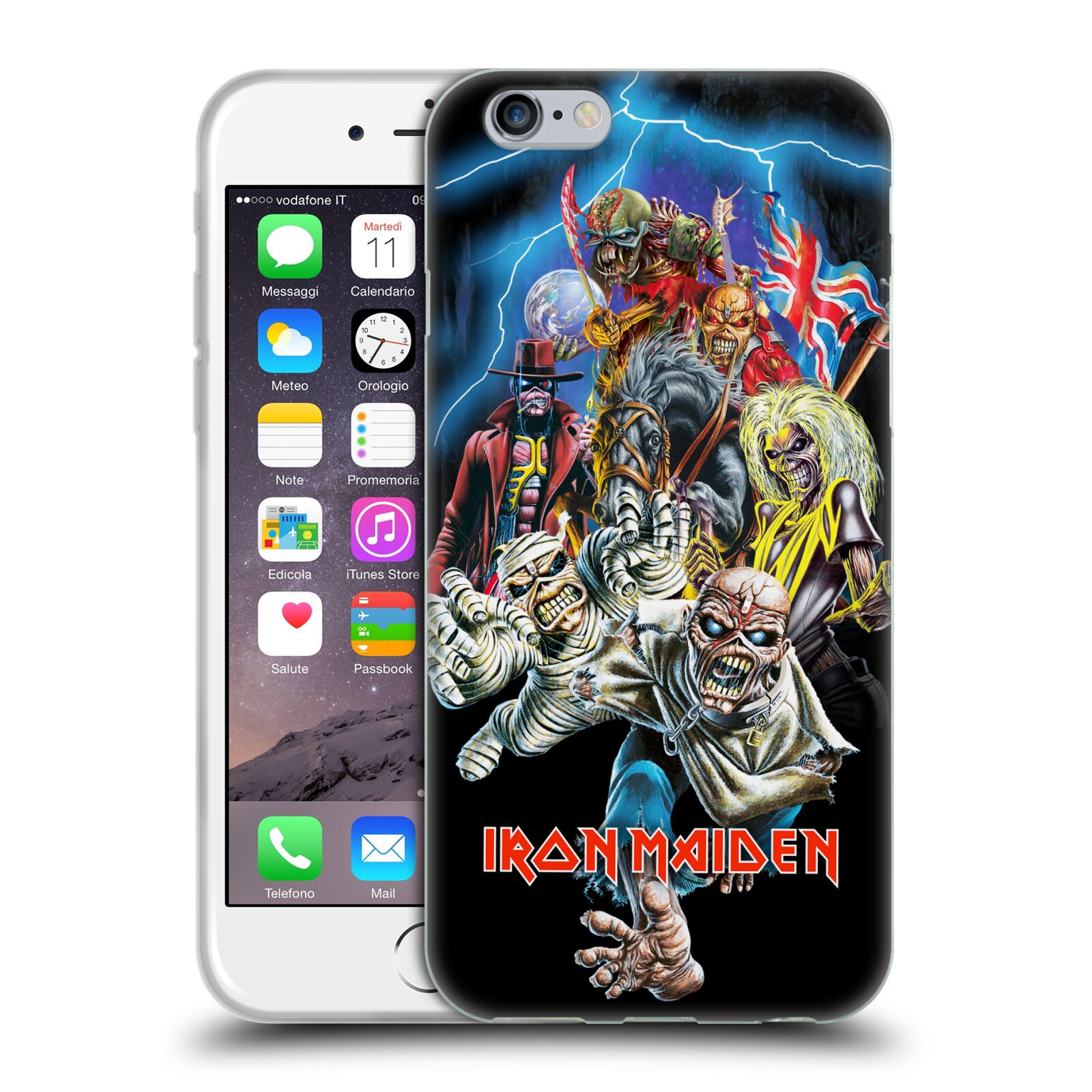 Silikonové pouzdro na mobil Apple iPhone 6 HEAD CASE - Iron Maiden - Best Of Beast (Silikonový kryt či obal na mobilní telefon s licencovaným motivem Iron Maiden Apple iPhone 6)
