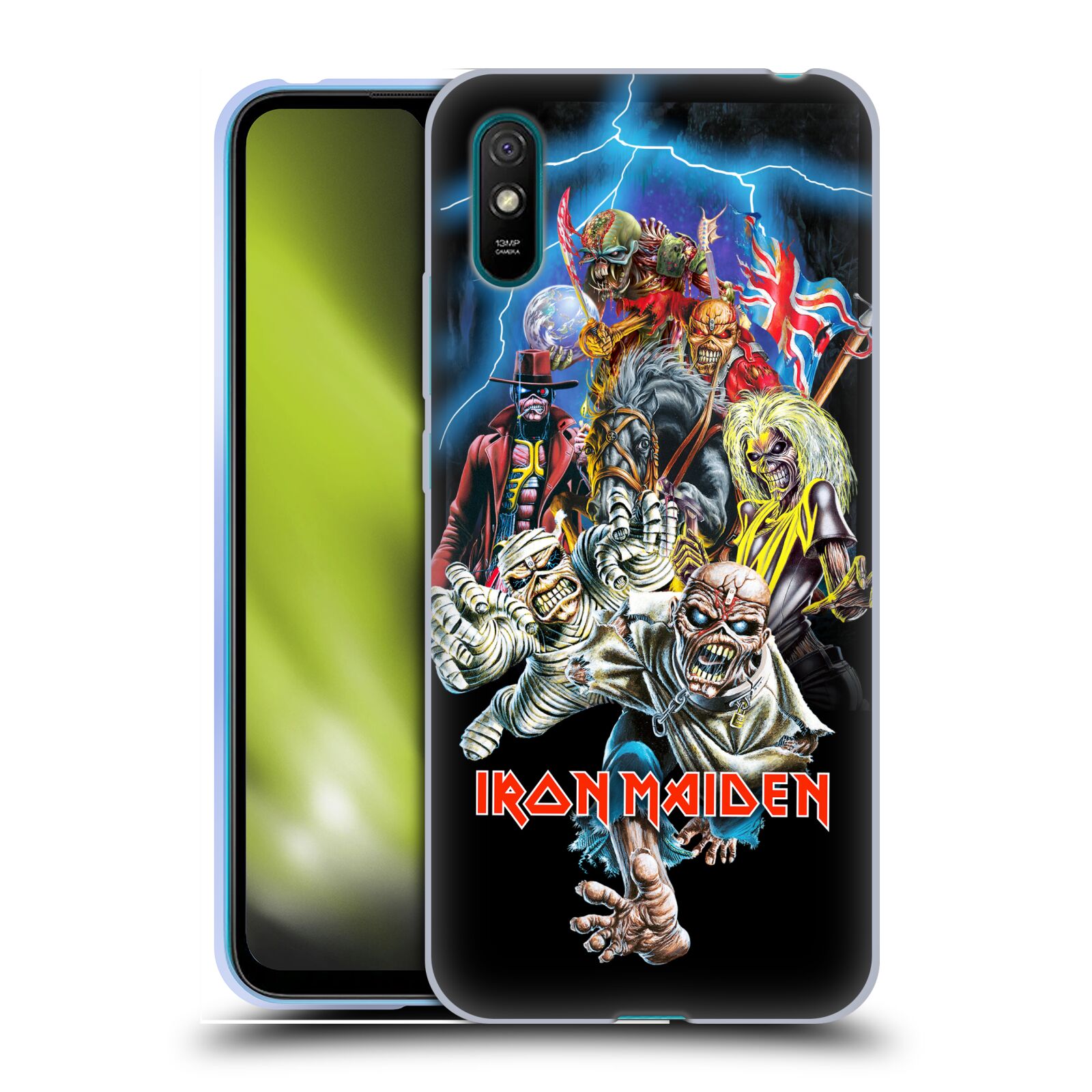 Silikonové pouzdro na mobil Xiaomi Redmi 9A / 9AT - Head Case - Iron Maiden - Best Of Beast (Silikonový kryt, obal, pouzdro na mobilní telefon Xiaomi Redmi 9A / Xiaomi Redmi 9AT s motivem Iron Maiden - Best Of Beast)