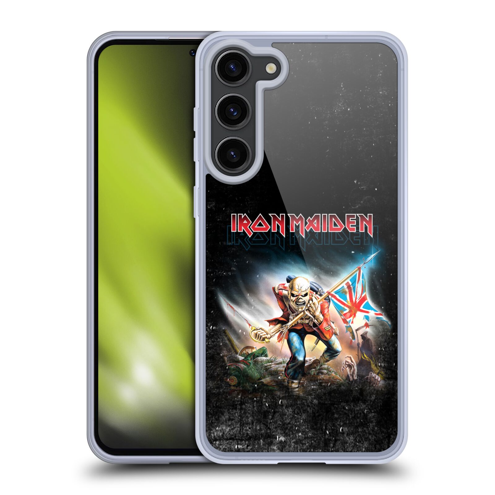 Silikonové pouzdro na mobil Samsung Galaxy S23 Plus - Head Case - Iron Maiden - Trooper 2016 (Silikonový kryt, obal, pouzdro na mobilní telefon Samsung Galaxy S23 Plus s motivem Iron Maiden - Trooper 2016)