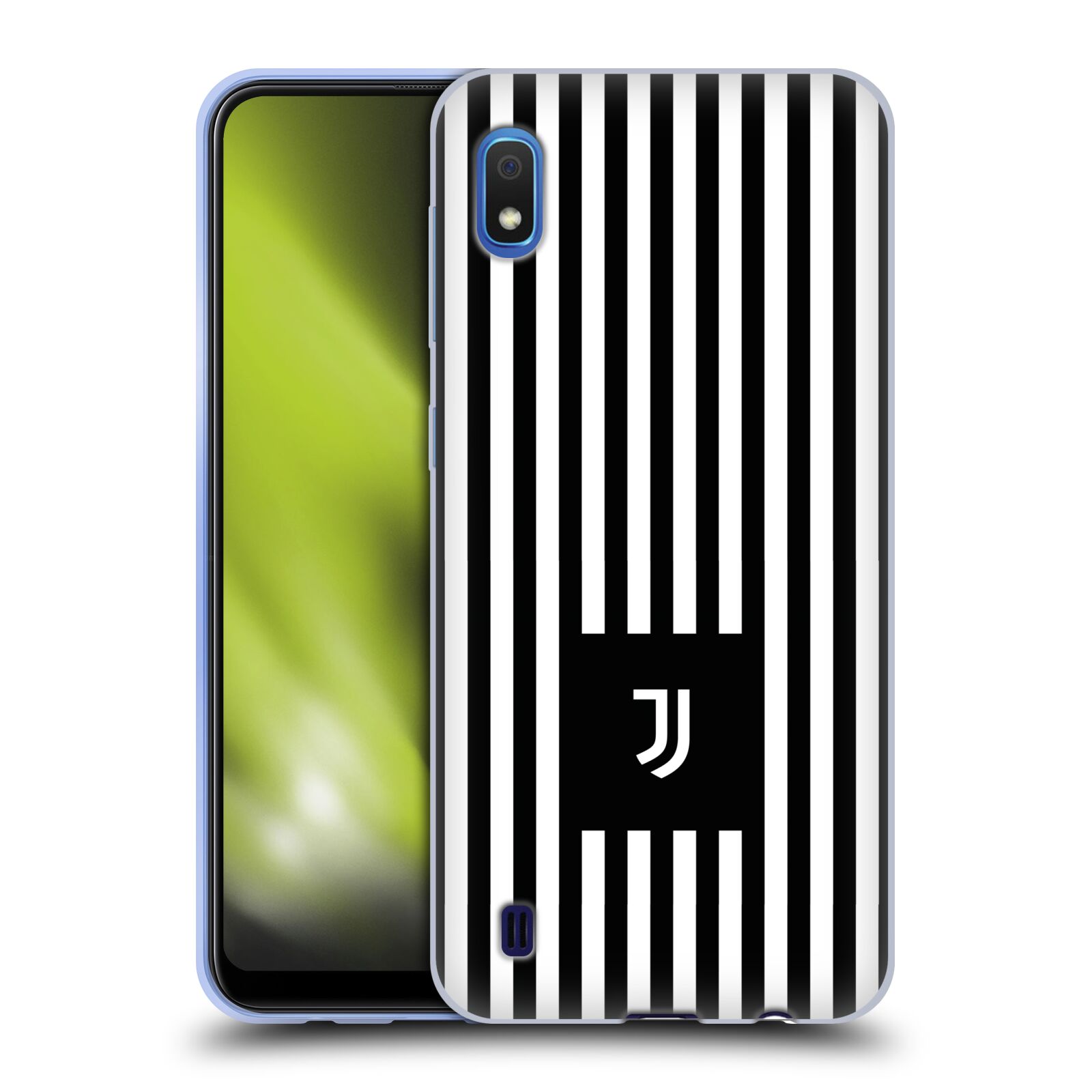 Silikonové pouzdro na mobil Samsung Galaxy A10 - Head Case - Juventus FC - Nové logo - Pruhy