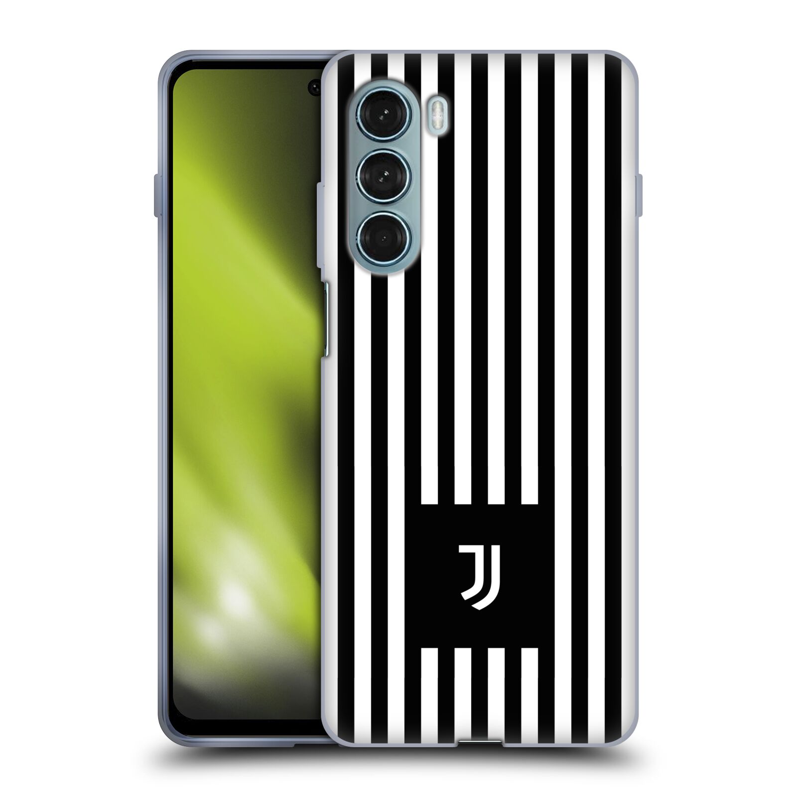 Silikonové pouzdro na mobil Motorola Moto G200 5G - Head Case - Juventus FC - Nové logo - Pruhy