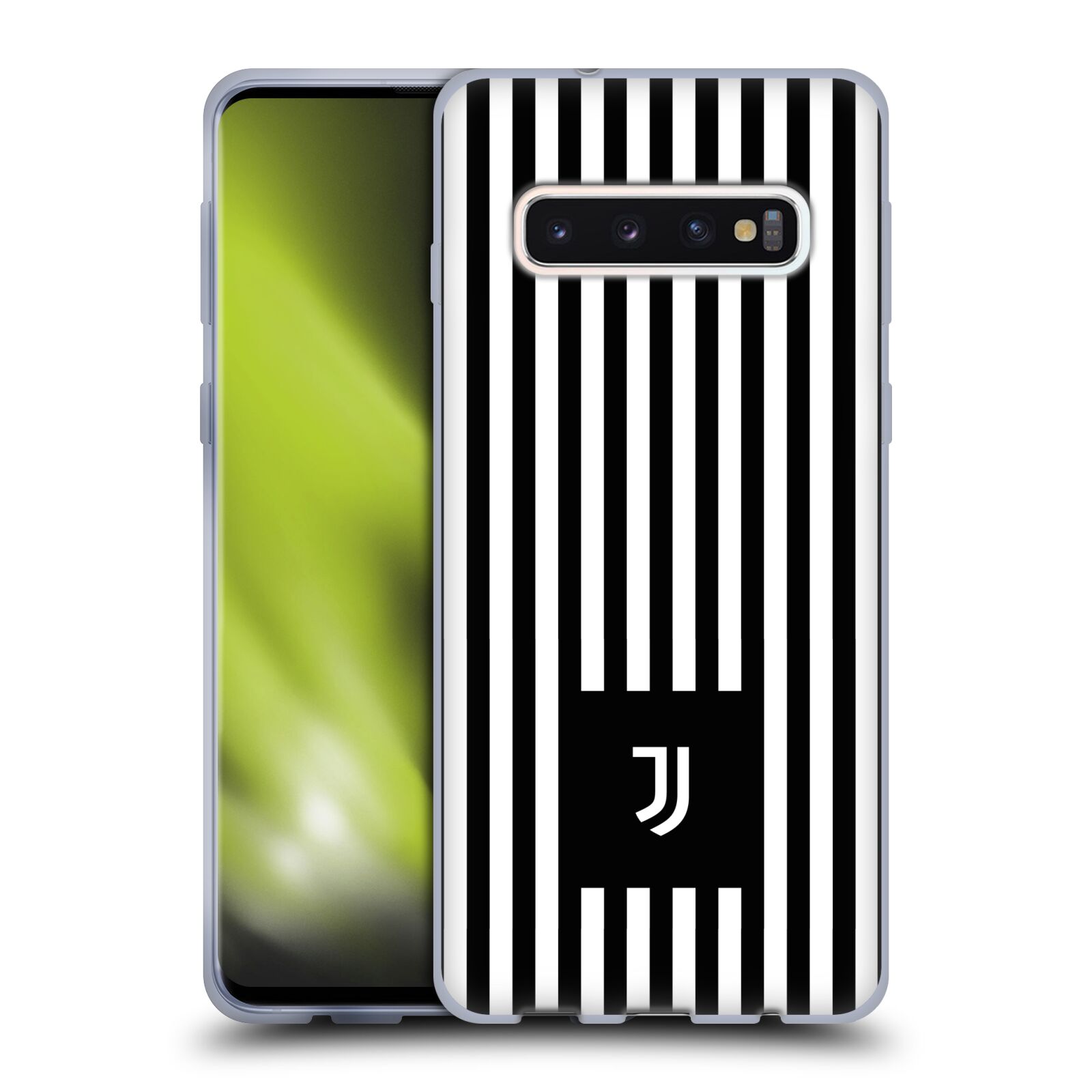Silikonové pouzdro na mobil Samsung Galaxy S10 - Head Case - Juventus FC - Nové logo - Pruhy (Silikonový kryt, obal, pouzdro na mobilní telefon s motivem Juventus FC - Nové logo - Pruhy pro Samsung Galaxy S10 SM-G973)