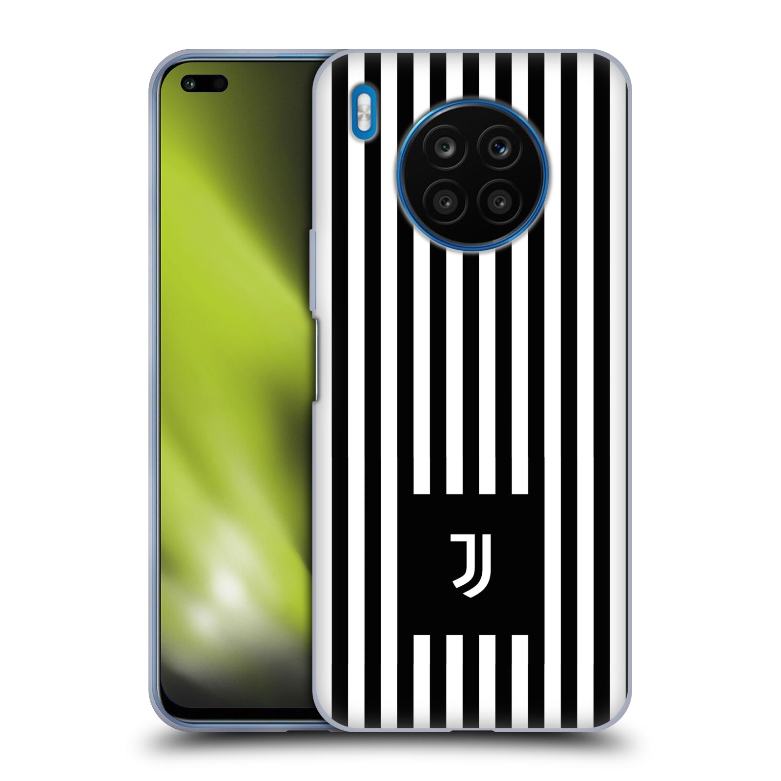 Silikonové pouzdro na mobil Huawei Nova 8i / Honor 50 Lite - Head Case - Juventus FC - Nové logo - Pruhy